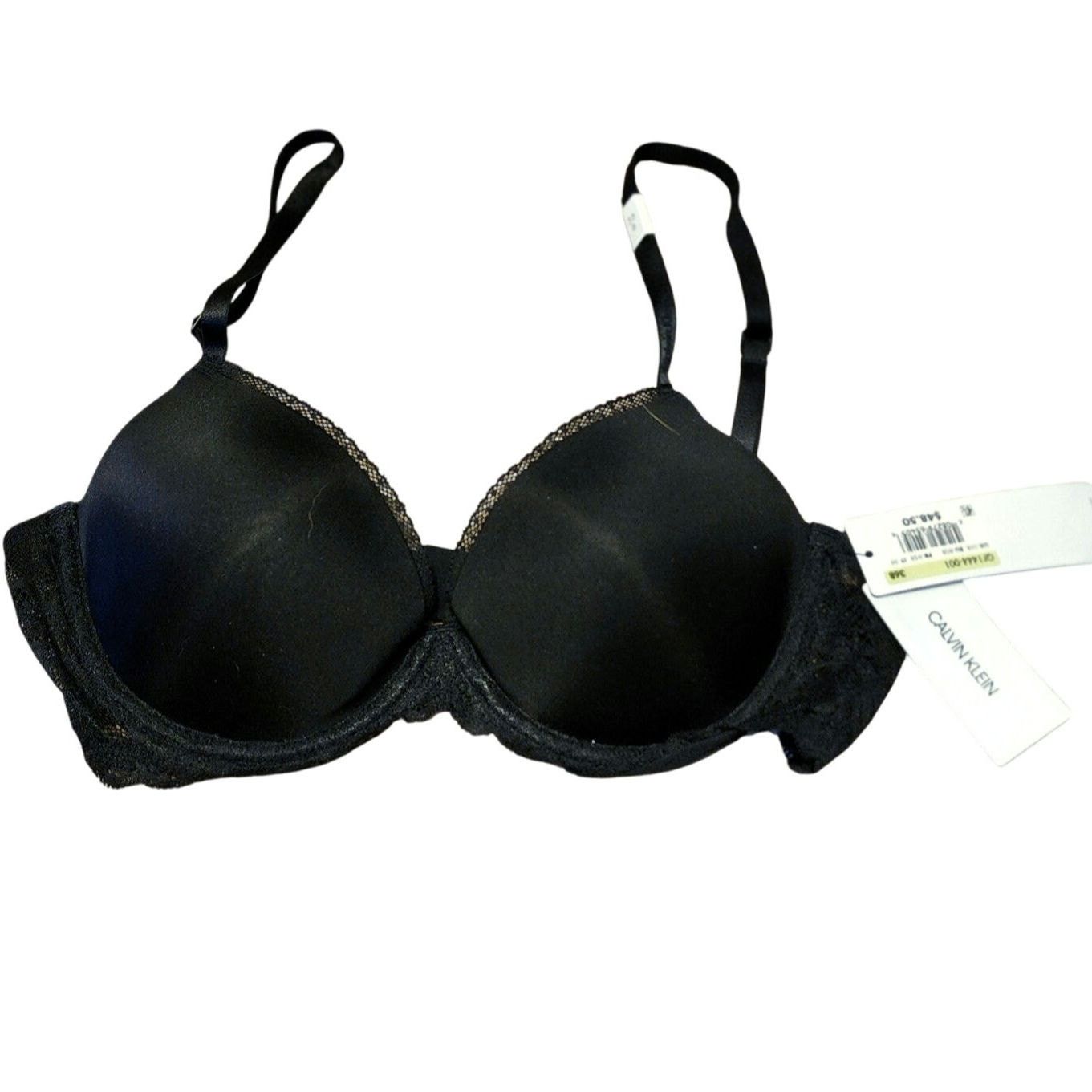 Calvin Klein Calvin Klein seductive comfort lace black Demi bra 36B Size ONE SIZE - 1 Thumbnail