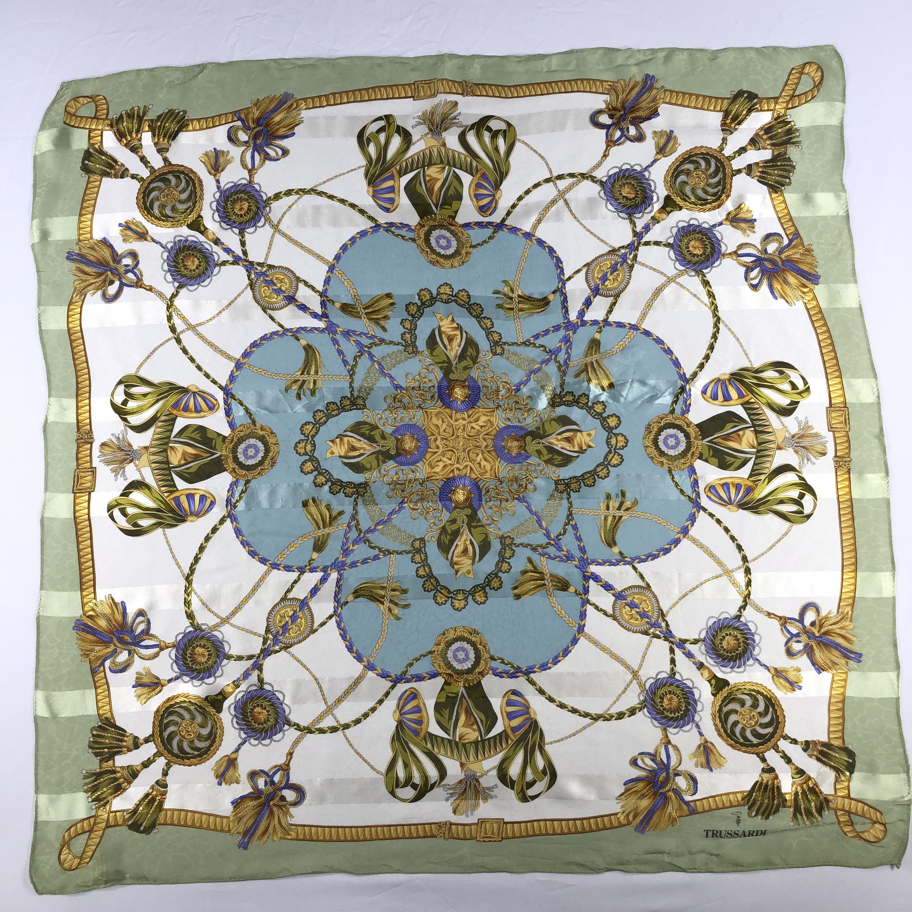 Trussardi Vintage Trussardi Silk Scarf Size ONE SIZE - 2 Thumbnail