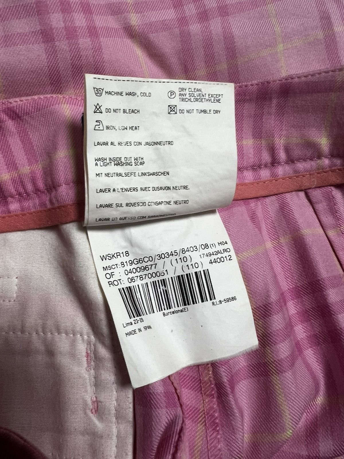 Burberry Burberry golf pink skirt short s nova check Size 27" / US 4 / IT 40 - 4 Thumbnail