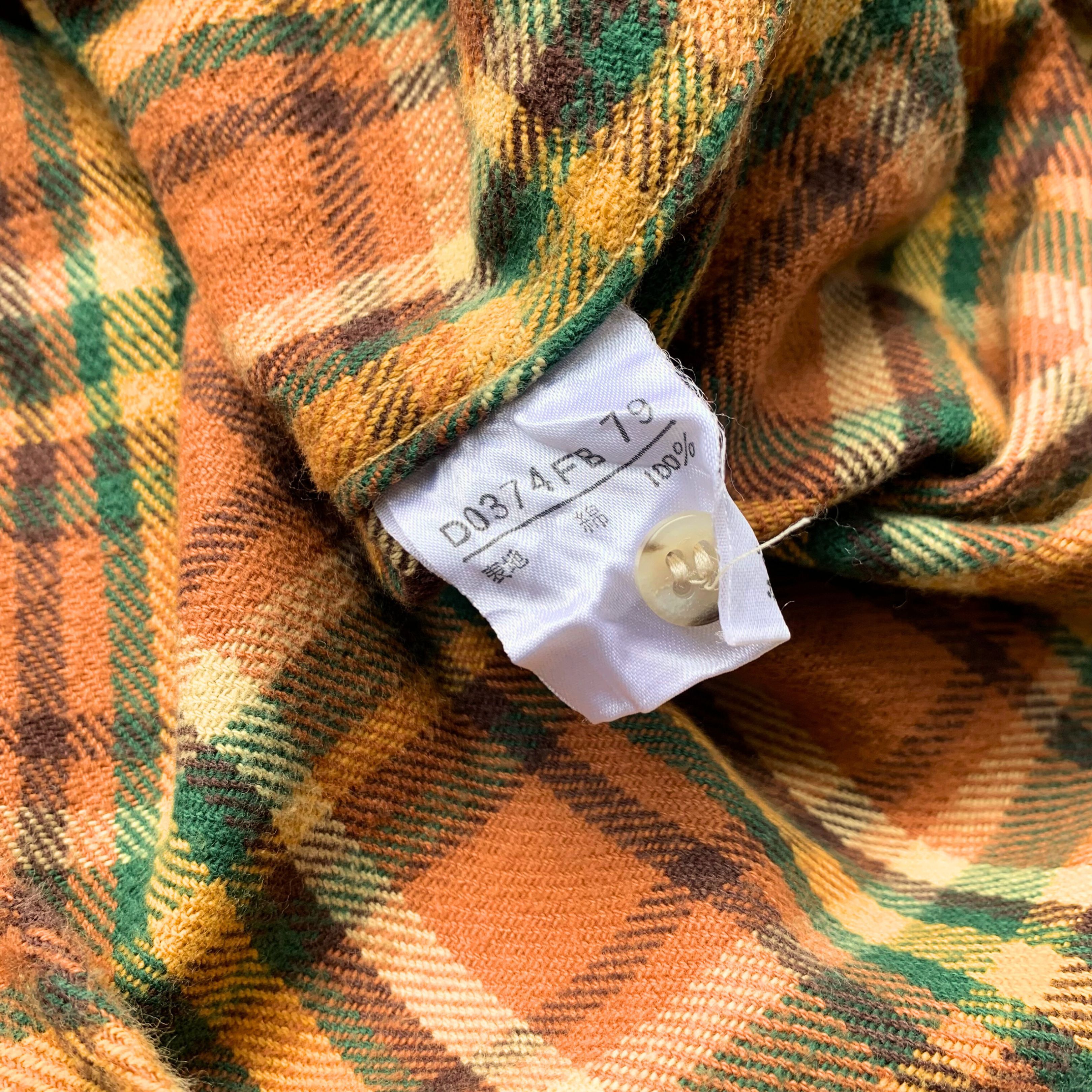 Designer × Japanese Brand Mademoiselle NON NON Japan 2000s Mens Flannel Longshirt Size US M / EU 48-50 / 2 - 6 Thumbnail