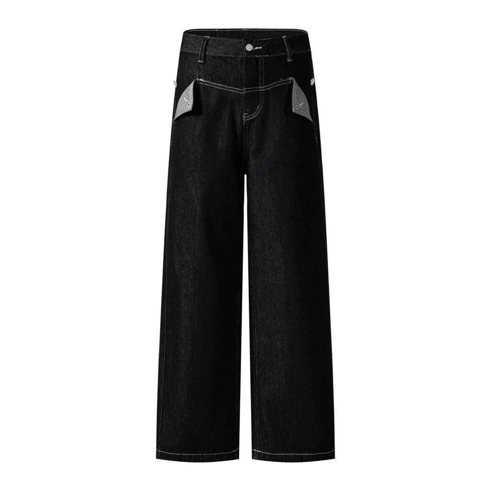Jean Men's cleanfit high street casual loose wide-leg jeans Size US 32 / EU 48 - 1 Thumbnail