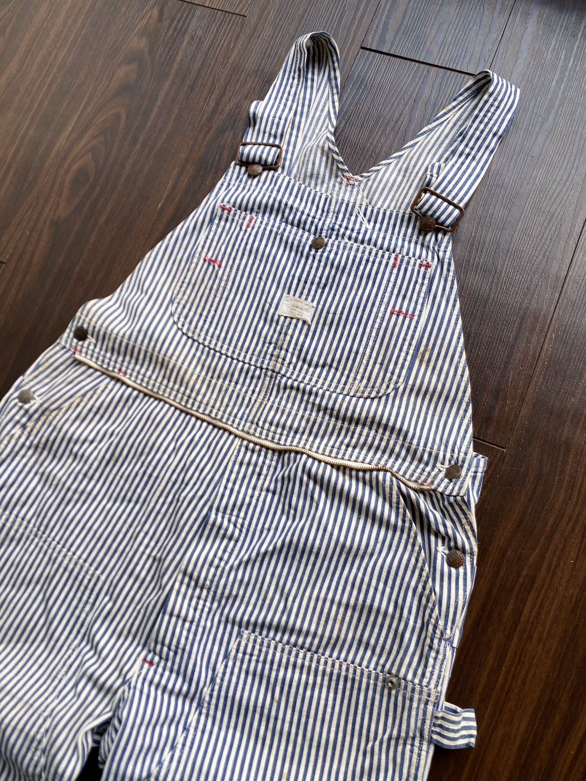 Big Mac BIG MAC MEN’S OVERALLS JUMPSUITS DOUBLEKNEE HICKORY Size US L / EU 52-54 / 3 - 9 Thumbnail