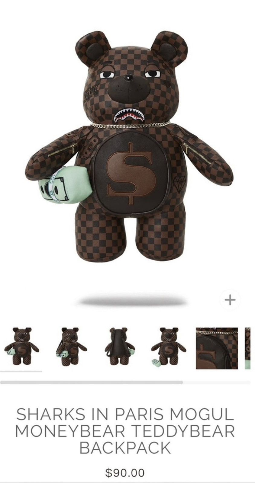 Sprayground Sprayground Teddy Bear Backpack Size ONE SIZE - 1 Thumbnail