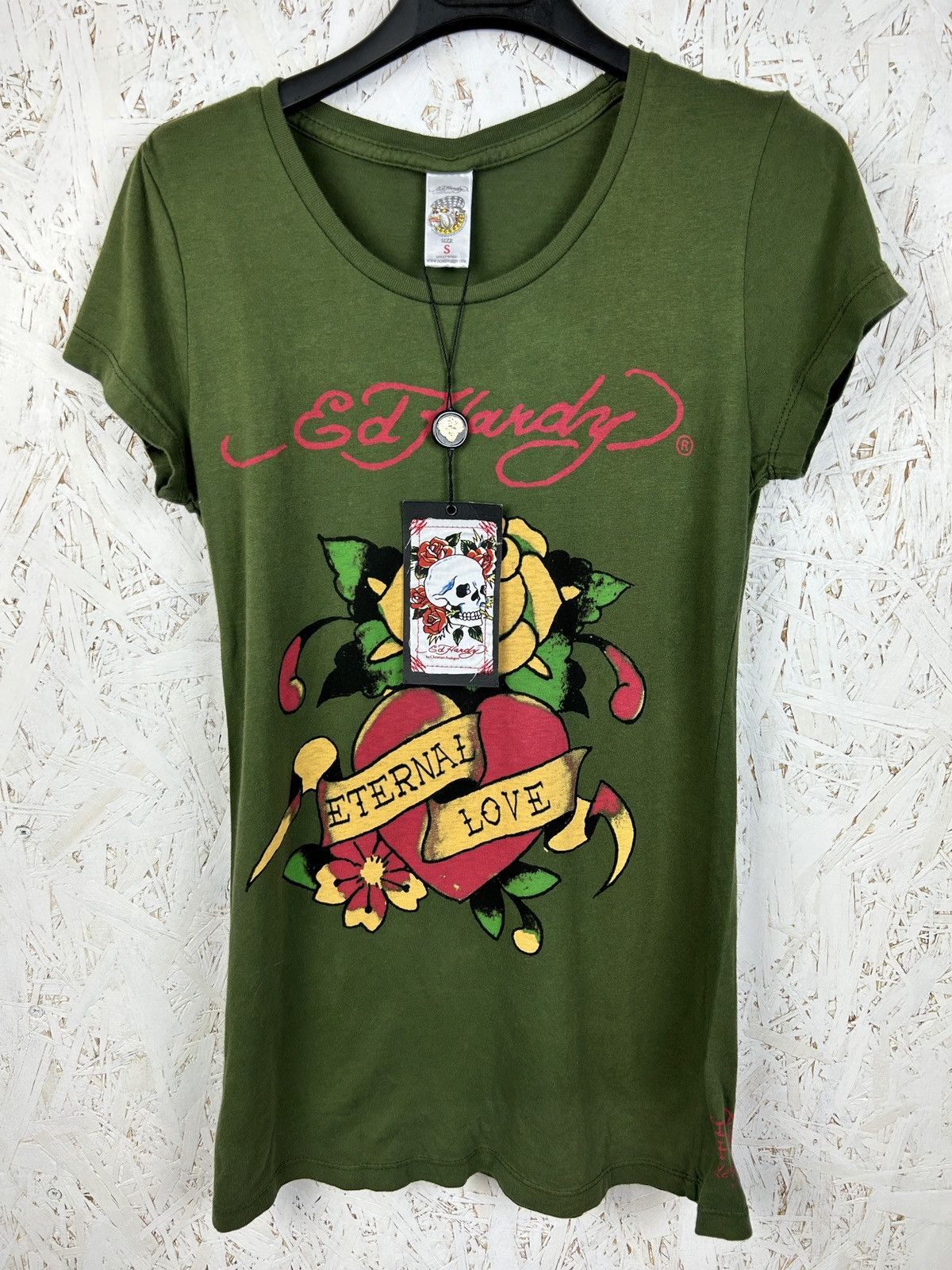 Christian Audigier BNWT Y2K Vintage Ed Hardy Christian Audigier T-Shirt Size S / US 4 / IT 40 - 1 Thumbnail