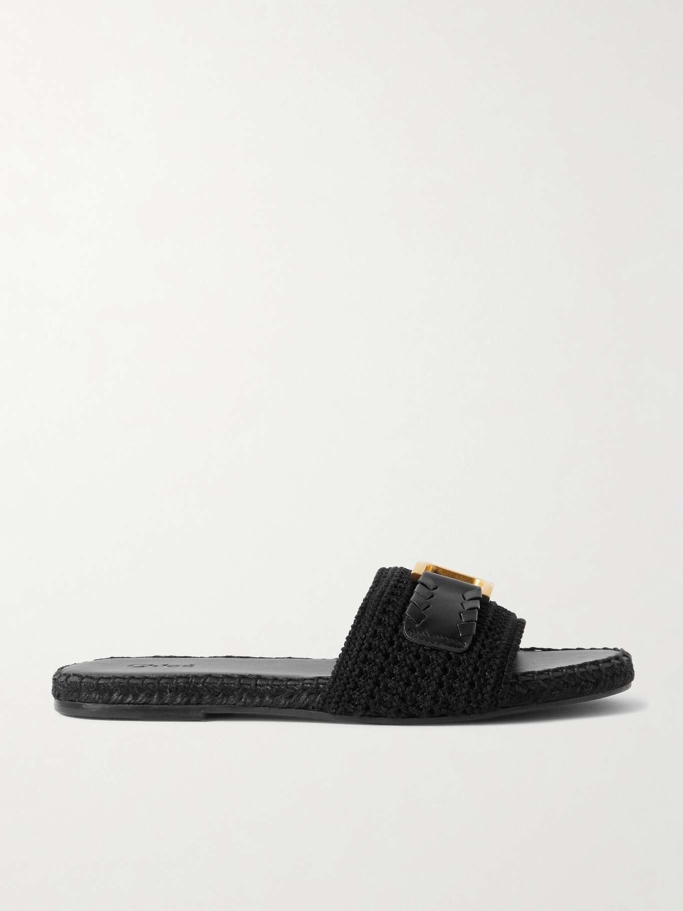 Chloe oc11z0625 Marcie Crocheted Slides in Black Size US 9 / IT 39 - 1 Thumbnail