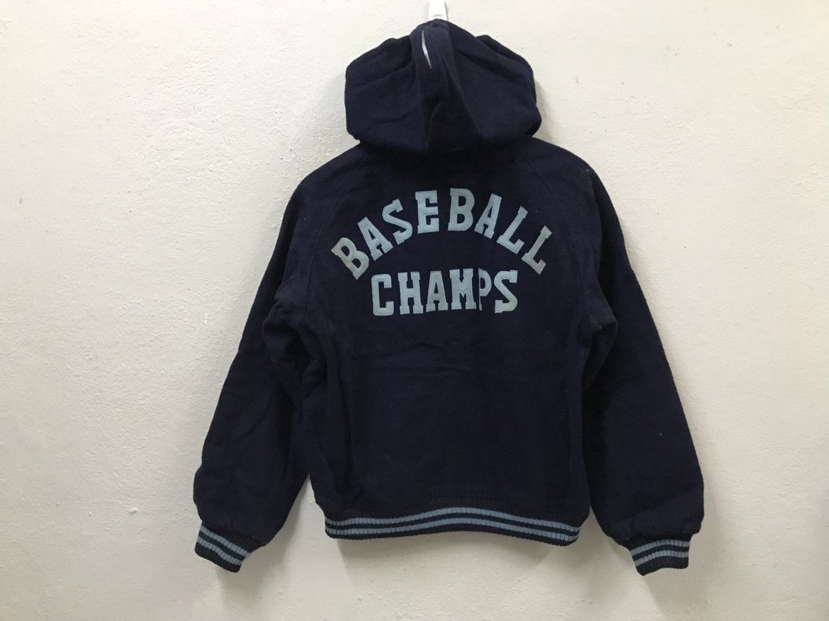 image of Vintage Harvard Baseball Champs Varsity Jacket in Navy, Men's (Size Large)