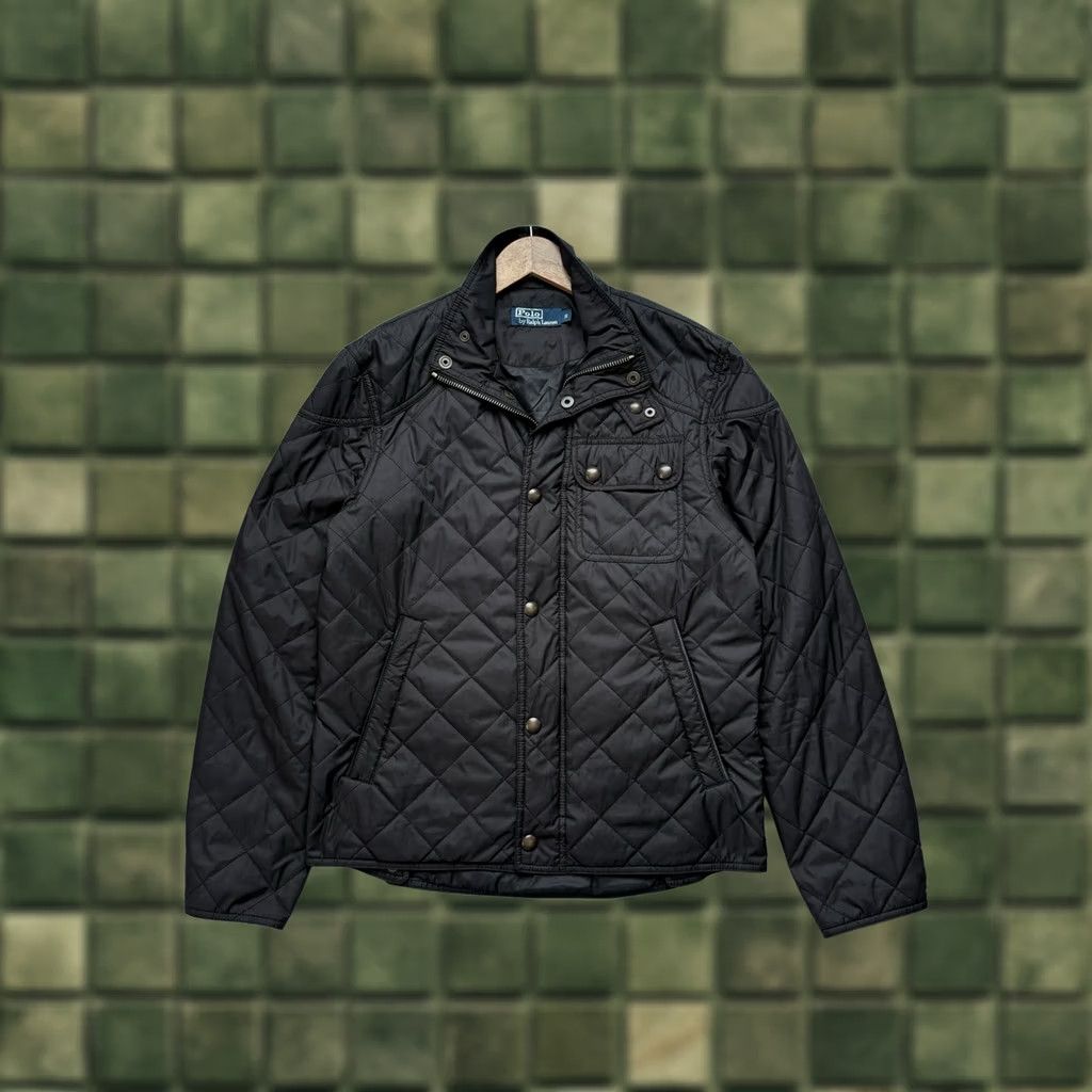 Polo Ralph Lauren VINTAGE Polo Ralph Lauren Quilted Jacket Pocket Luxury Men’s Black Size S Jacket Men Black 90s Ralph Lauren Quilted Logo Zipper Size US S / EU 44-46 / 1 - 1 Thumbnail