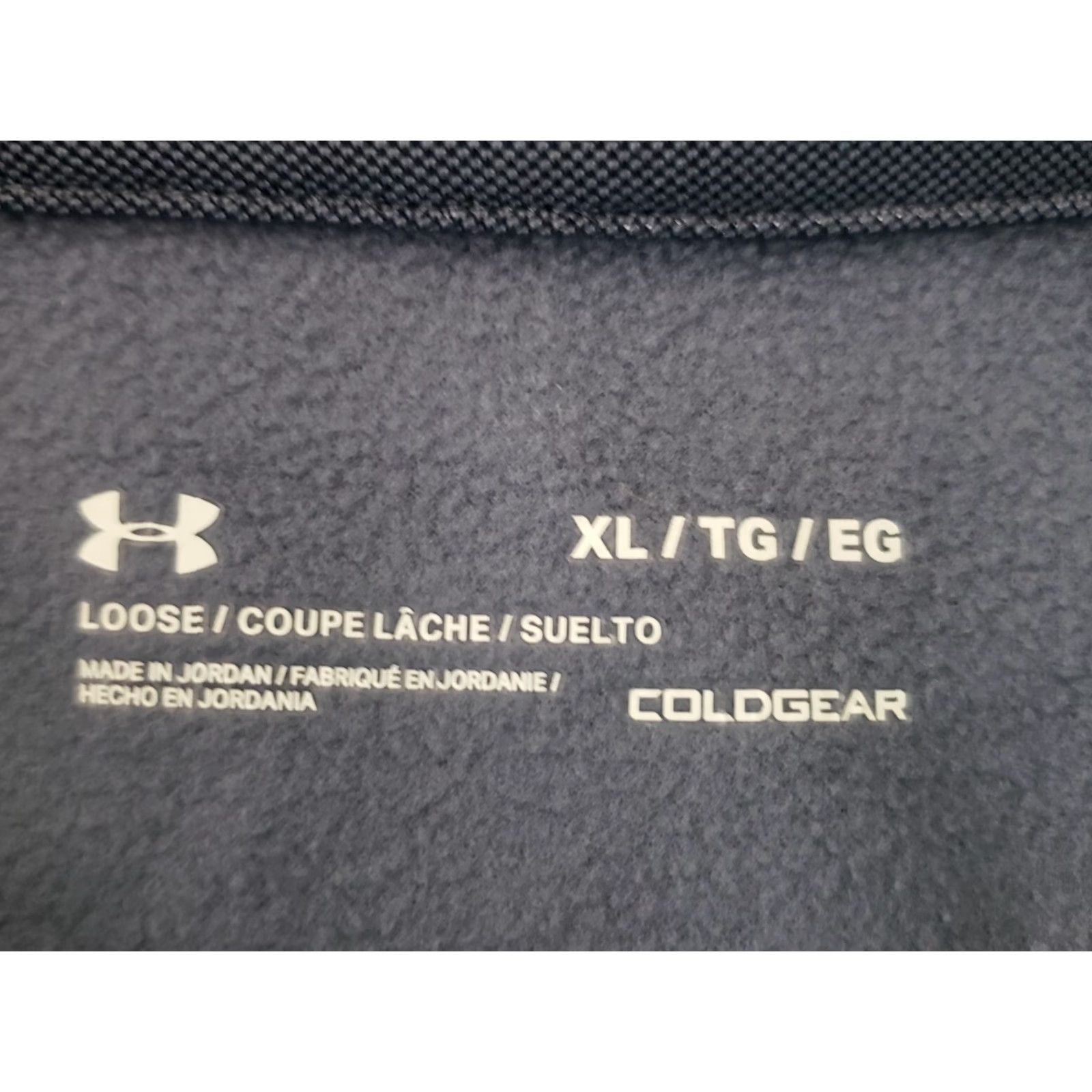 Under Armour Under Armour Womens Sweatshirt XL Long Sleeve Metallic Blue Mock Neck Loose Fit COLDGEAR Pullover Size XL / US 12-14 / IT 48-50 - 4 Thumbnail