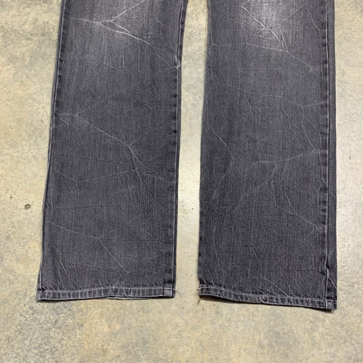 Japanese Brand 🖤 STIMULATOR Distressed Black Washed Jeans Size US 32 / EU 48 - 6 Thumbnail