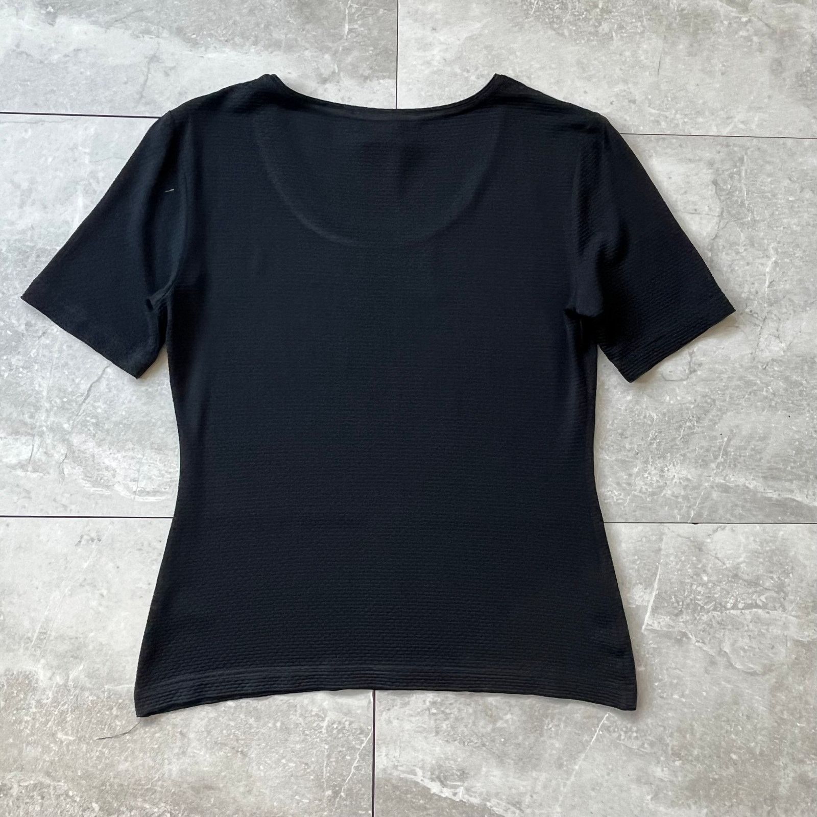 Escada Escada Margaretha Ley Black Silk Blend Top – Size 38 Size S / US 4 / IT 40 - 7 Thumbnail