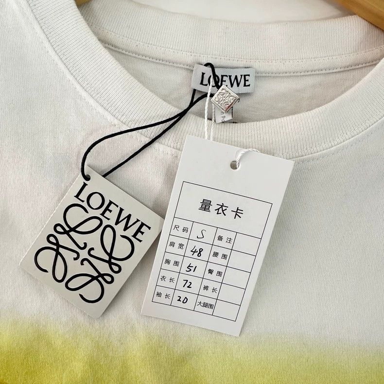 Loewe LOEWE Letter pattern printed T-shirt with round neck and s Size S / US 4 / IT 40 - 4 Thumbnail