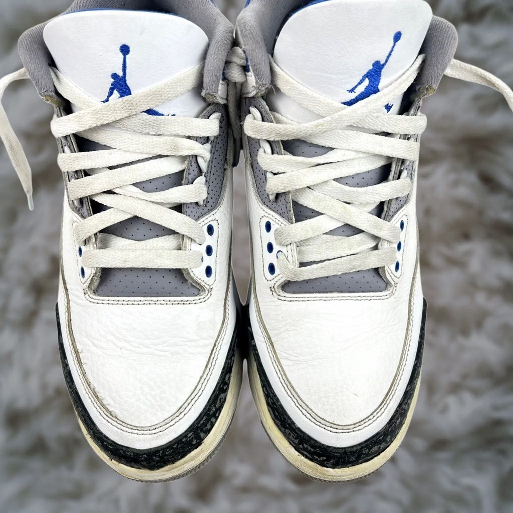 Jordan Brand Nike Air Jordan 3 Retro Mid Racer Blue/Elephant Skin CT8532-145 Mens US Size 8 Size US 8 / EU 41 - 1 Thumbnail