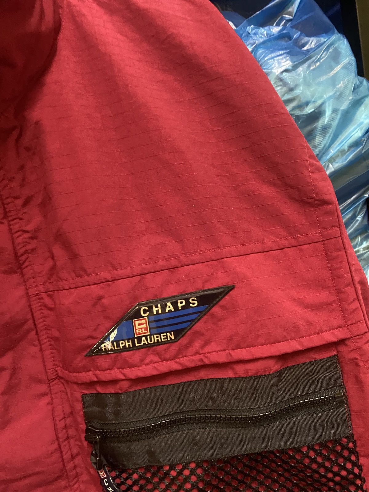 Chaps Ralph Lauren Vintage Chaps Ralph Lauren Red Multi-Pocket Utility Jacket Size US L / EU 52-54 / 3 - 6 Thumbnail
