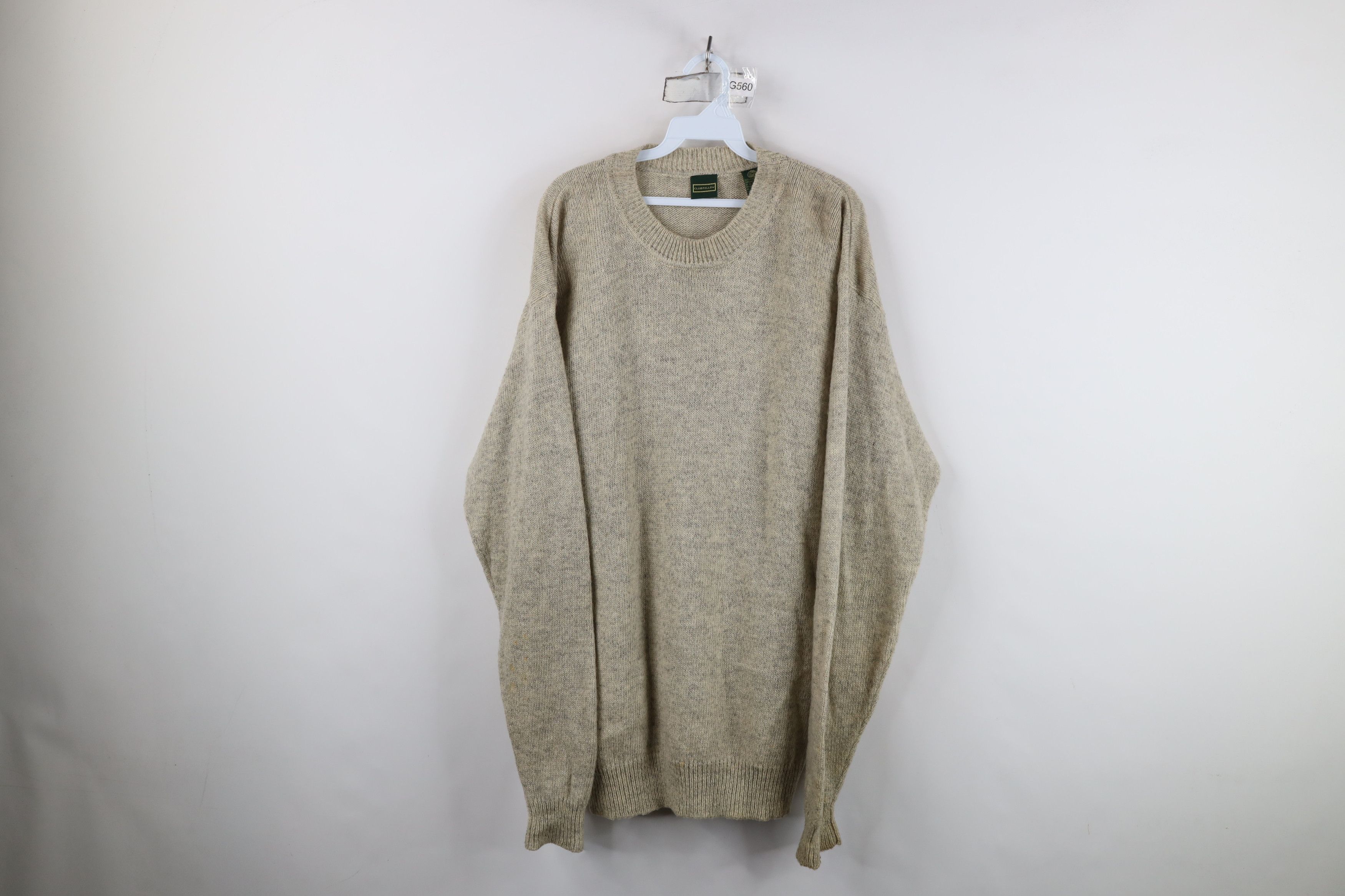 Vintage Vintage 90s Streetwear Wool Ribbed Knit Crewneck Sweater Size US XL / EU 56 / 4 - 1 Thumbnail