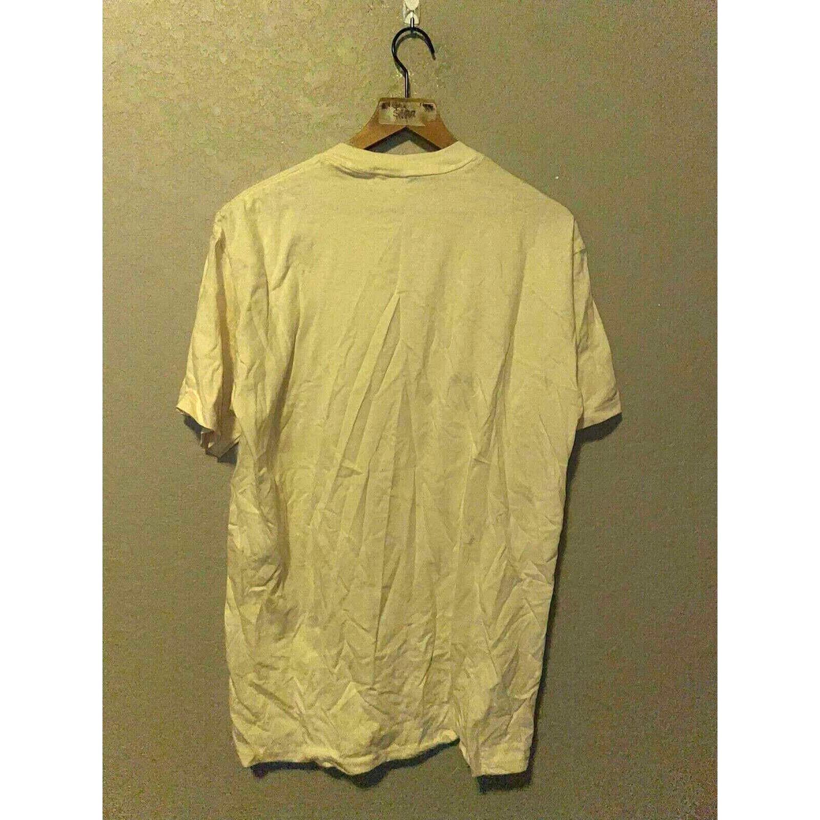 Jerzees Vintage Flower Shirt Floral Hummingbird Print Cream L Tee Size US L / EU 52-54 / 3 - 6 Thumbnail
