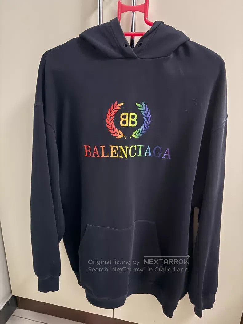 Balenciaga Balenciaga Rainbow Wheat Ear Hoodie Size US M / EU 48-50 / 2 - 1 Thumbnail