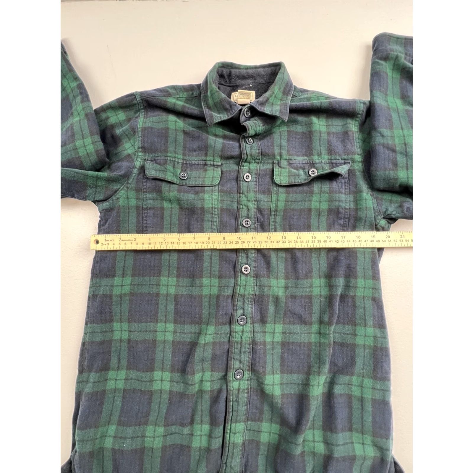 Vintage L.L. Bean Jacket Mens Small Green Plaid Flannel Fleece Lined Outdoor Button Front Short Coat/Workwear Mens Size US S / EU 44-46 / 1 - 4 Thumbnail