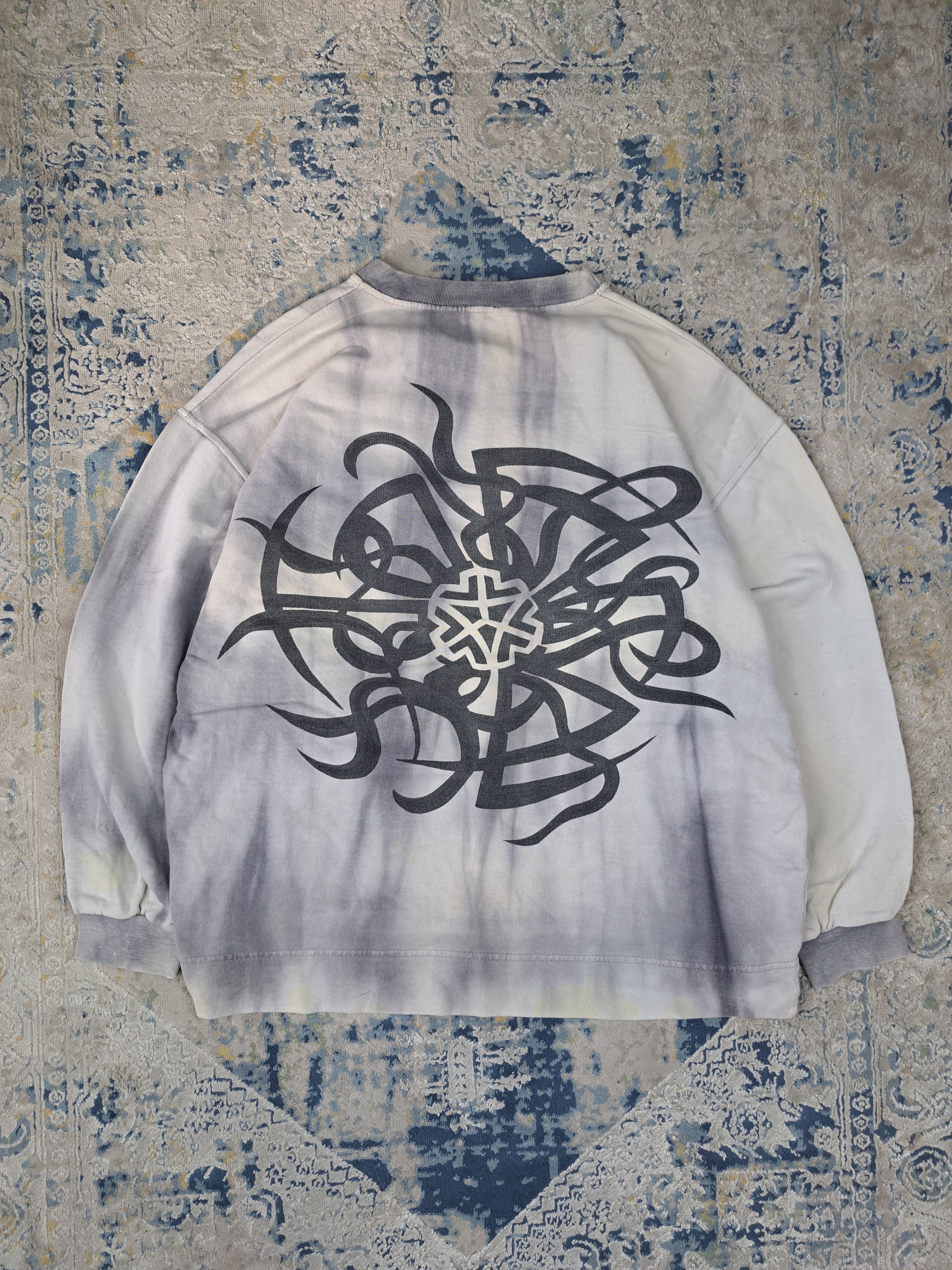 Vintage VTG 90s Gabber Techno Sweatshirt Like Thunderdome Aphex Twin Size US XL / EU 56 / 4 - 1 Thumbnail