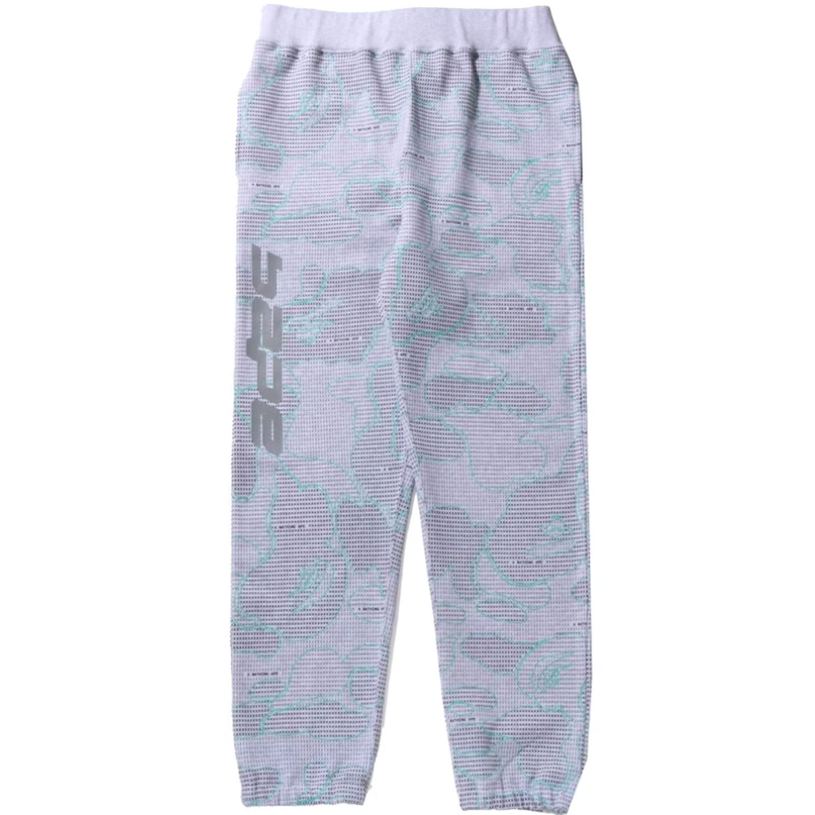 Bape Bape Text Code Camo Grey Sweatpants Size Medium Size US 31 - 2 Thumbnail