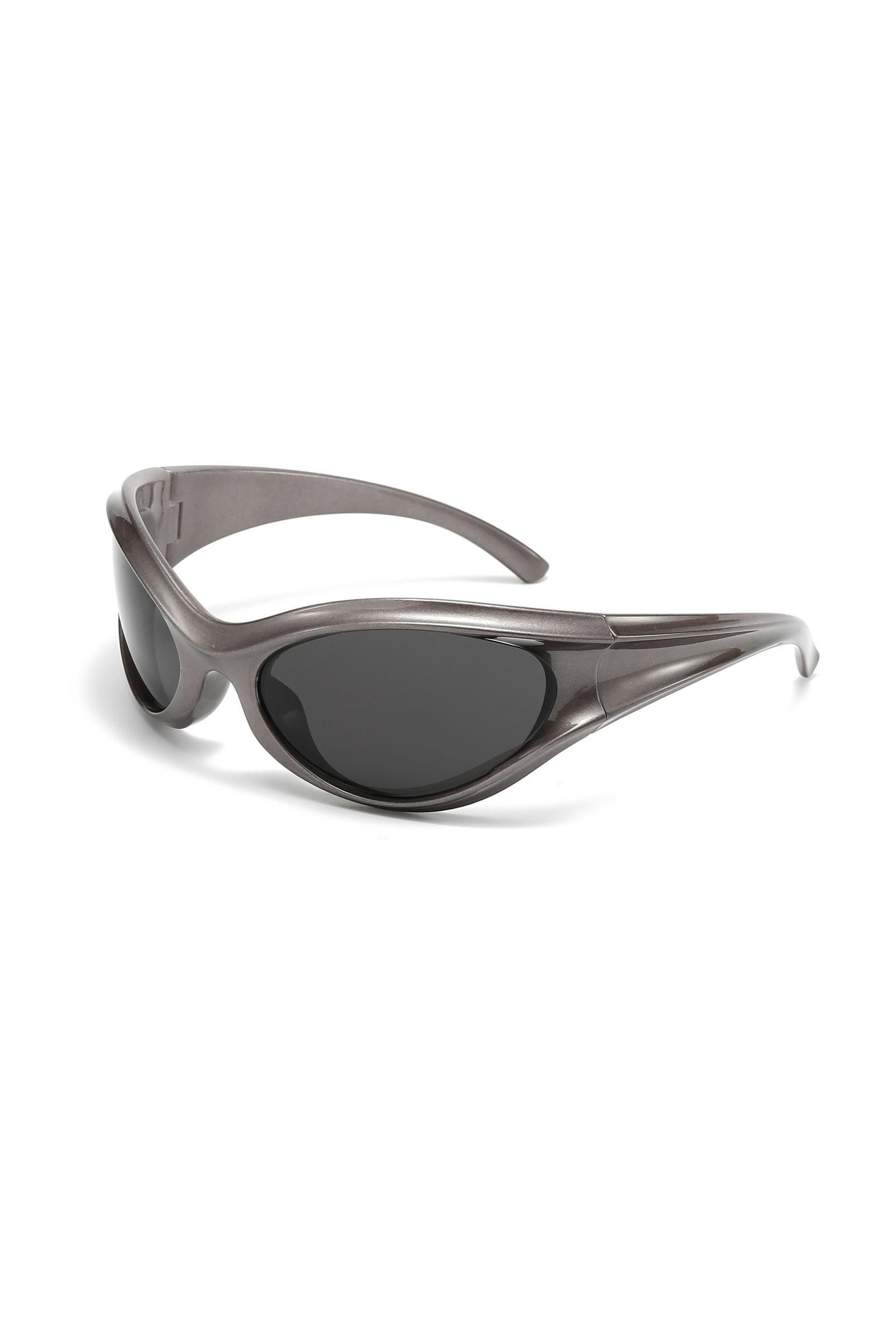 Other Y2k Avant Garde Futuristic Gunmetal Gray Sunglasses OS Size ONE SIZE - 1 Thumbnail