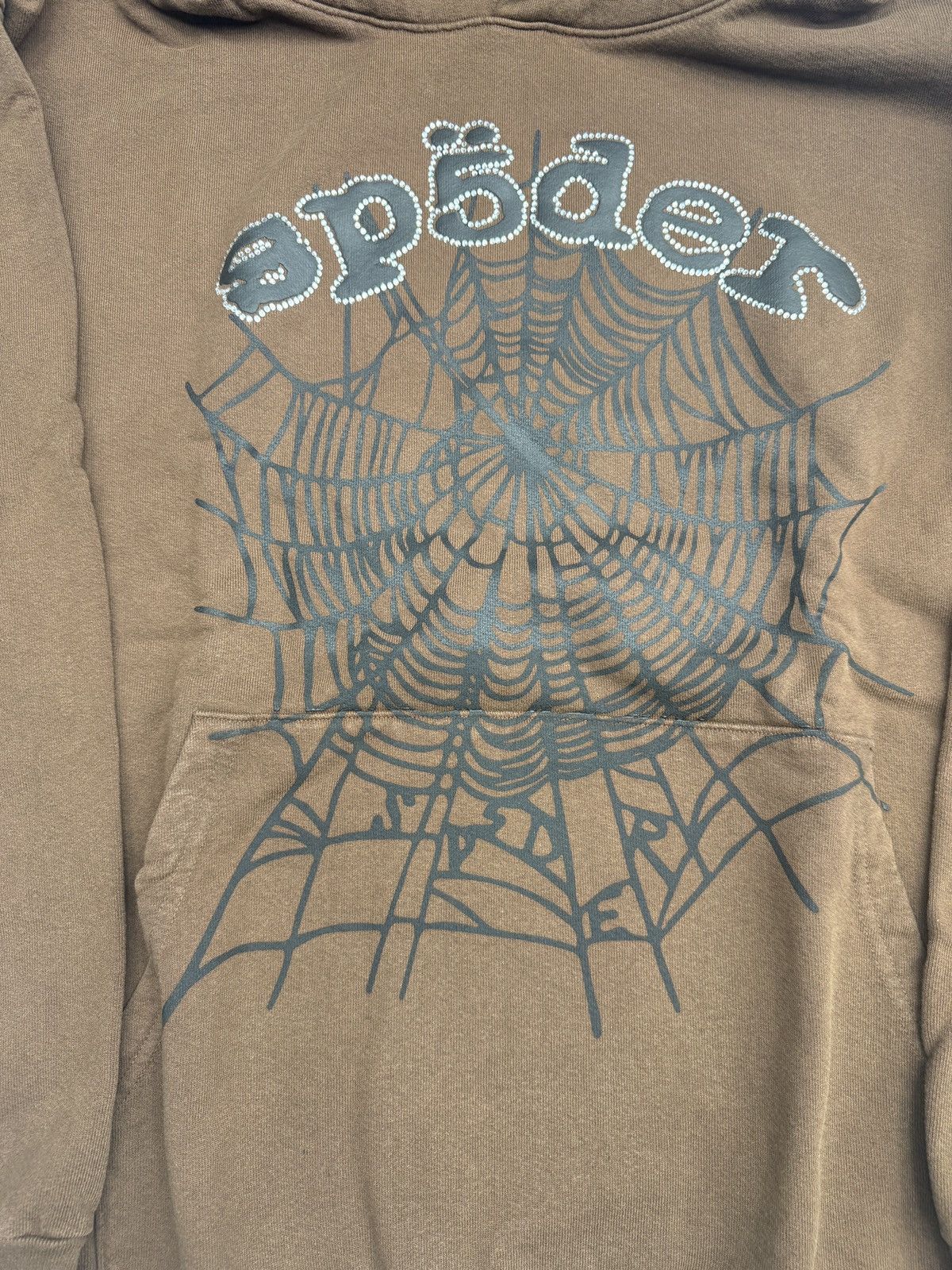 Sp5der Sp5der Rhinestone OG Web Hoodie Size US XL / EU 56 / 4 - 2 Thumbnail