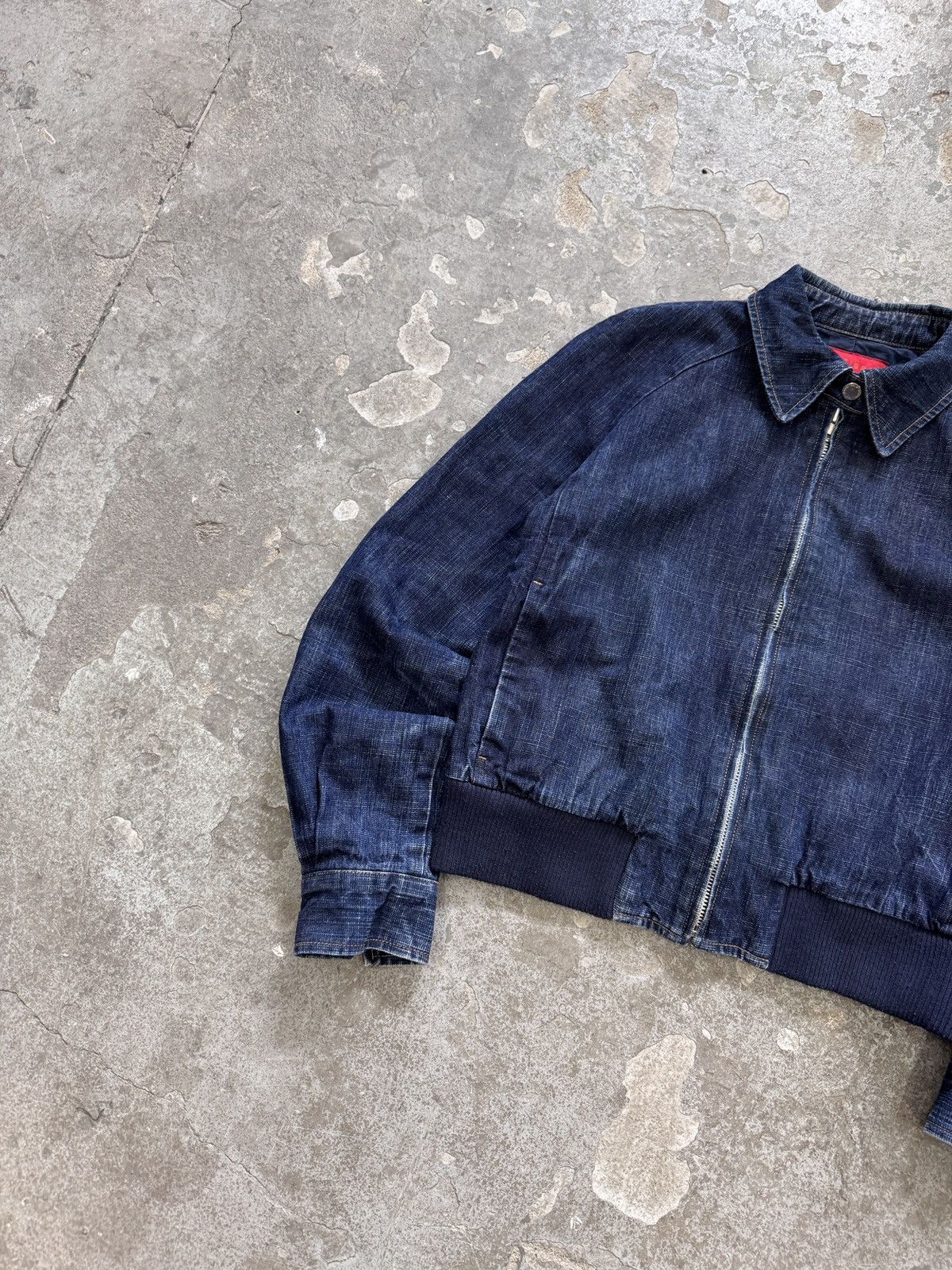Vintage y2k Denim Bomber Jacket Size M / US 6-8 / IT 42-44 - 6 Thumbnail