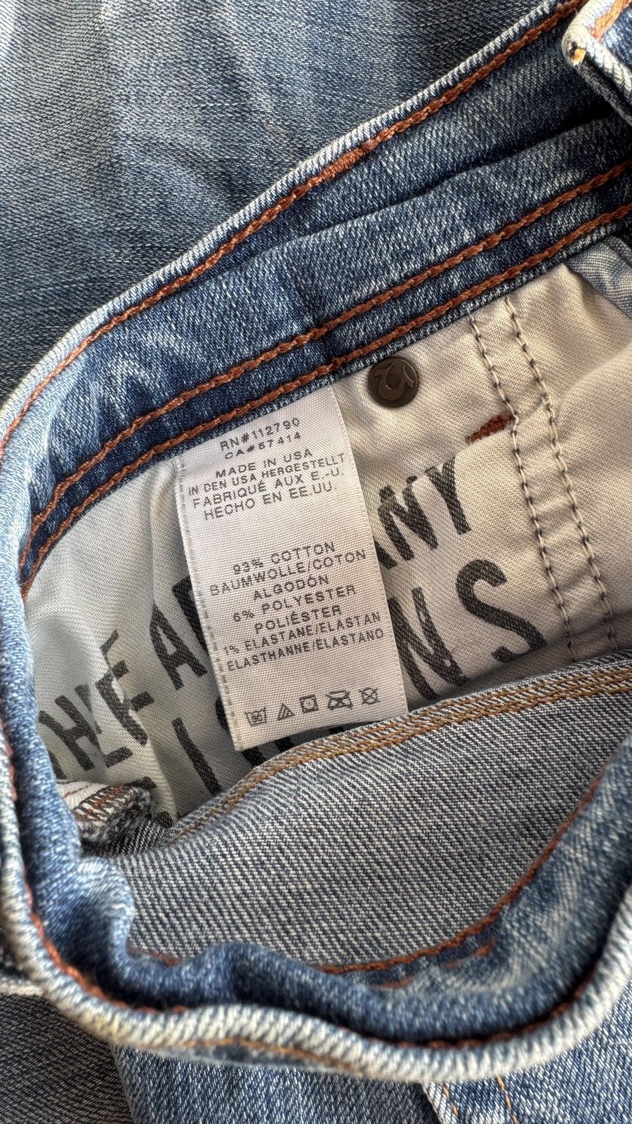 Hysteric Glamour True Religion WestBrook Ripped Washed Distressed Jeans amiri Size US 32 / EU 48 - 5 Thumbnail