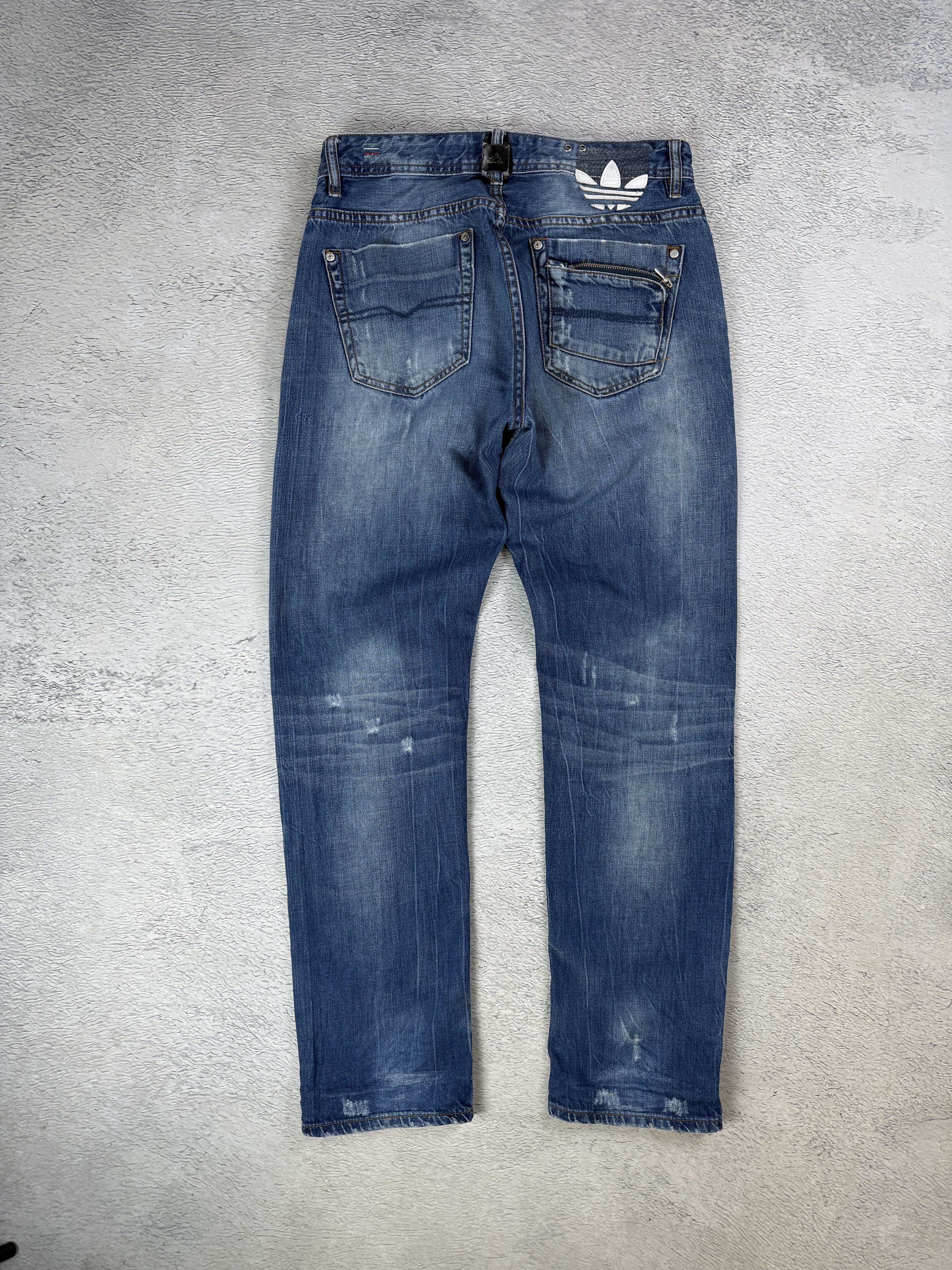 Diesel Diesel x Adidas Jeans Selvedge Ripped Viker-Ad Streetwear Size US 32 / EU 48 - 2 Thumbnail