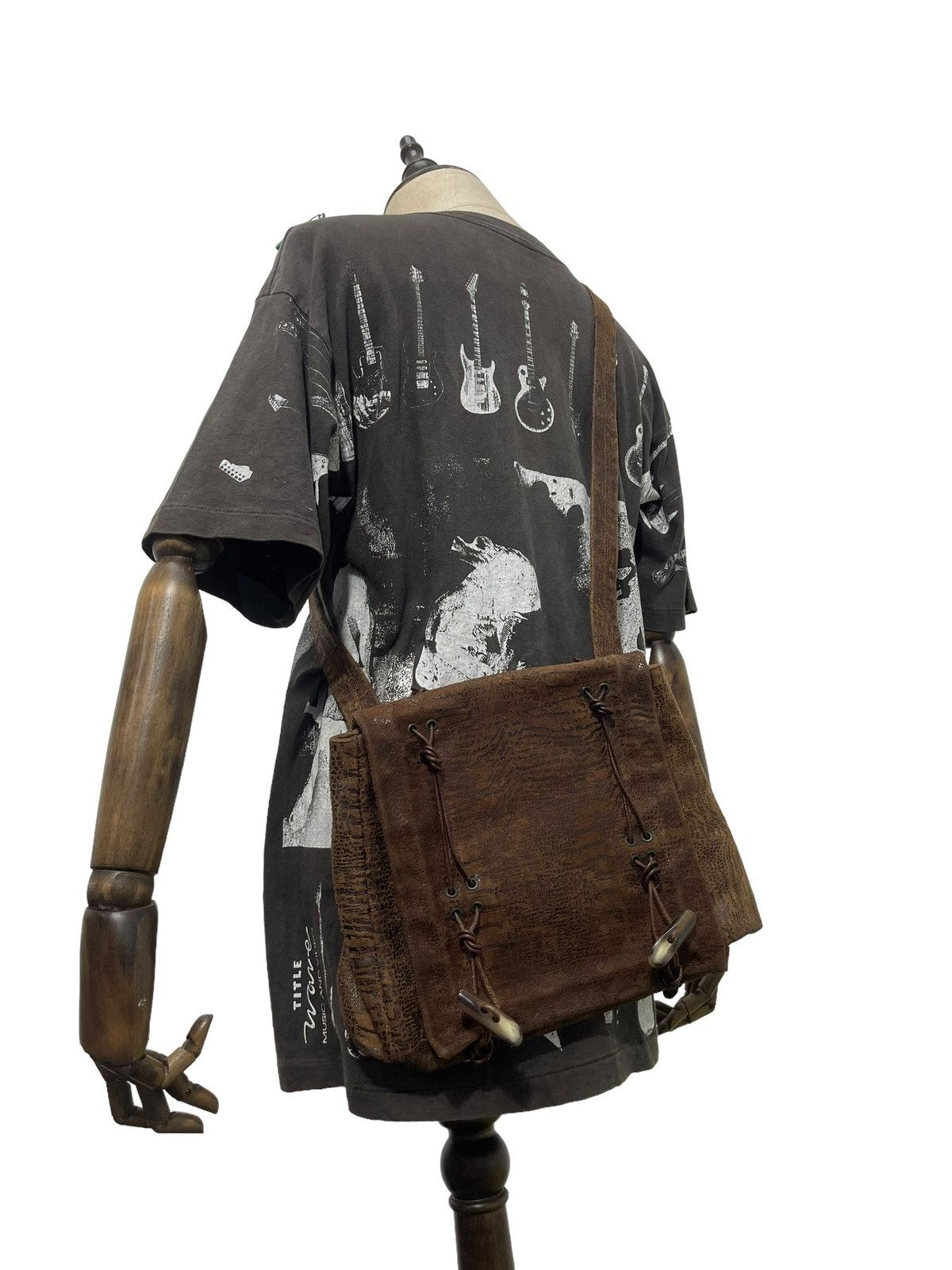 Genuine Leather Full Leather Patina Nicoli Cross Body Bag 3🟩 Size ONE SIZE - 2 Thumbnail