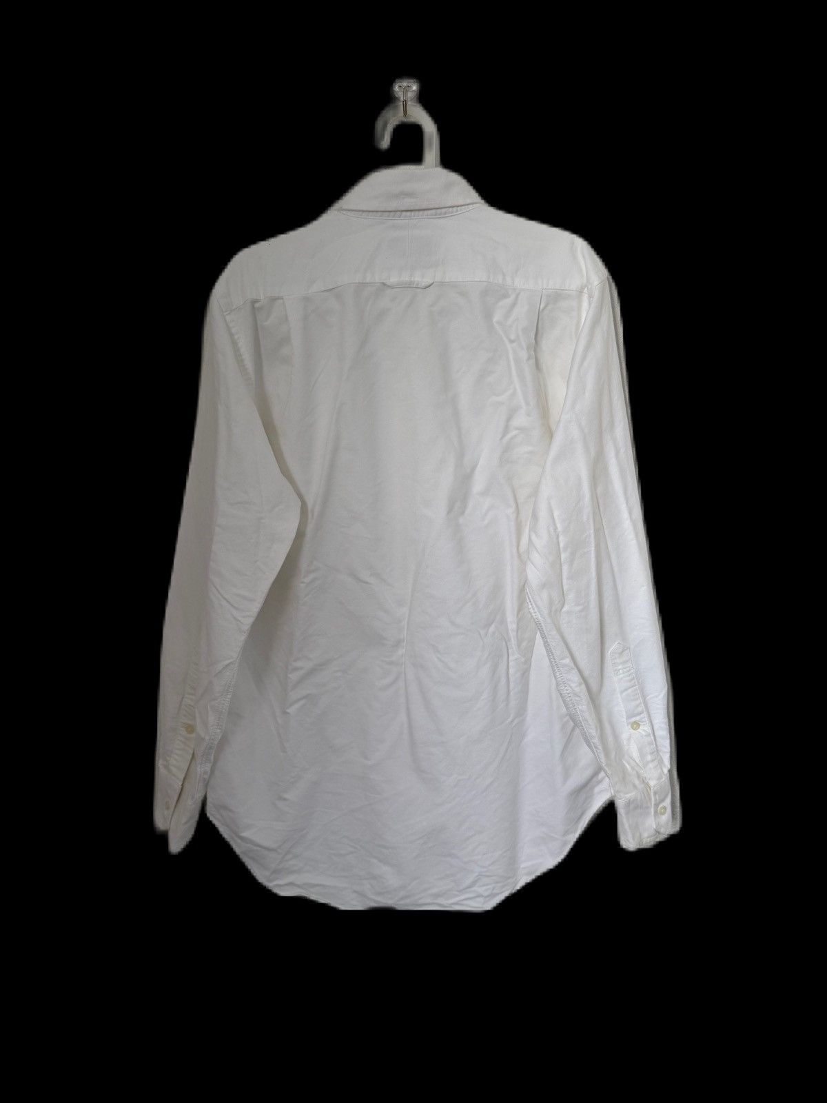 Thom Browne Thom Browne White Oxford Shirt with Tricolor Placket Stripe Size US L / EU 52-54 / 3 - 2 Thumbnail