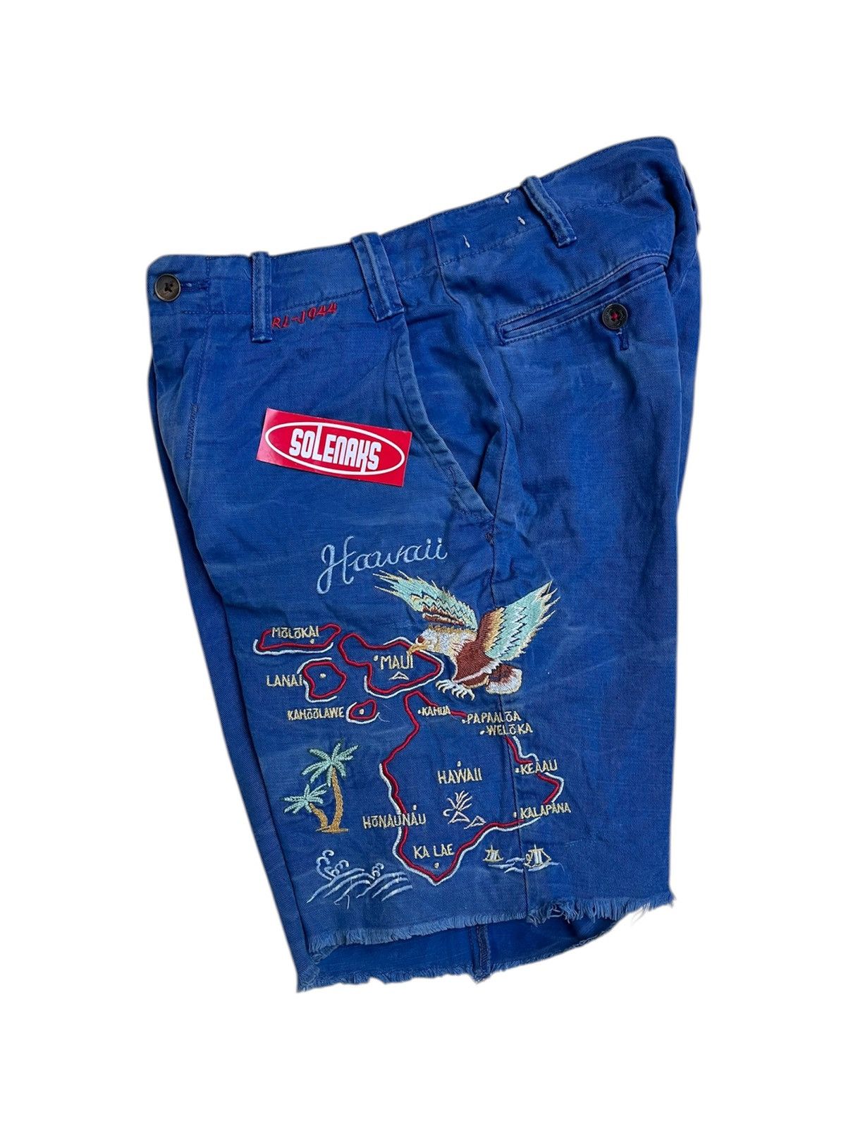 Polo Ralph Lauren Embroidered hawaii military souvenir shorts rare rrl Size US 31 - 3 Thumbnail