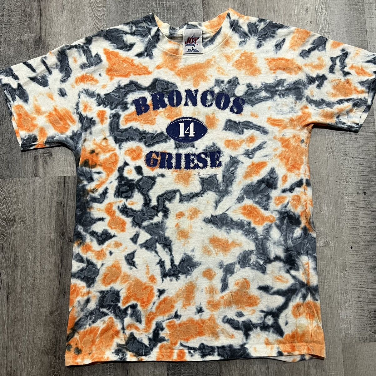 Vintage VTG Denver Broncos Brian Griese Tie Dye Y2K Football T Shirt Size US L / EU 52-54 / 3 - 1 Thumbnail