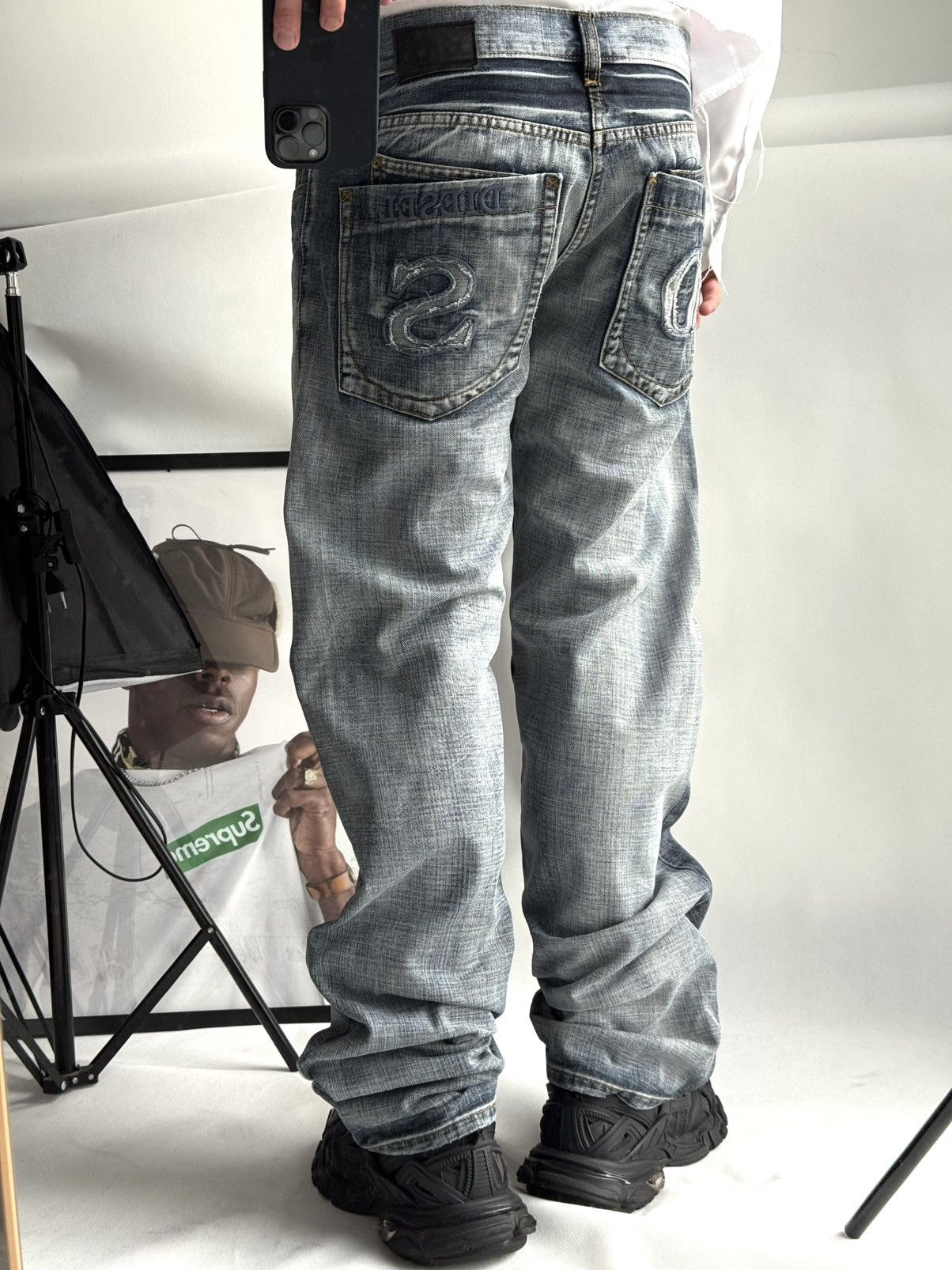 Diesel Vintage Diesel Jeans Dirty Pants faded crash denim distresse Size US 32 / EU 48 - 11 Thumbnail