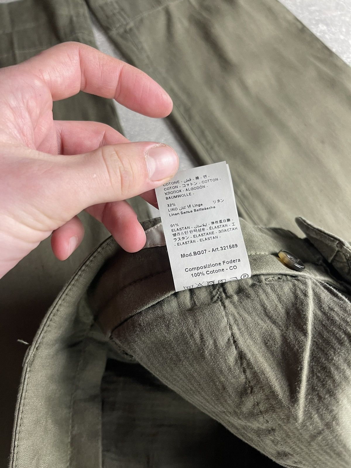 Other Quattro.decimi Olive Green Italian Avant Garde Cotton Pants Size US 32 / EU 48 - 13 Thumbnail