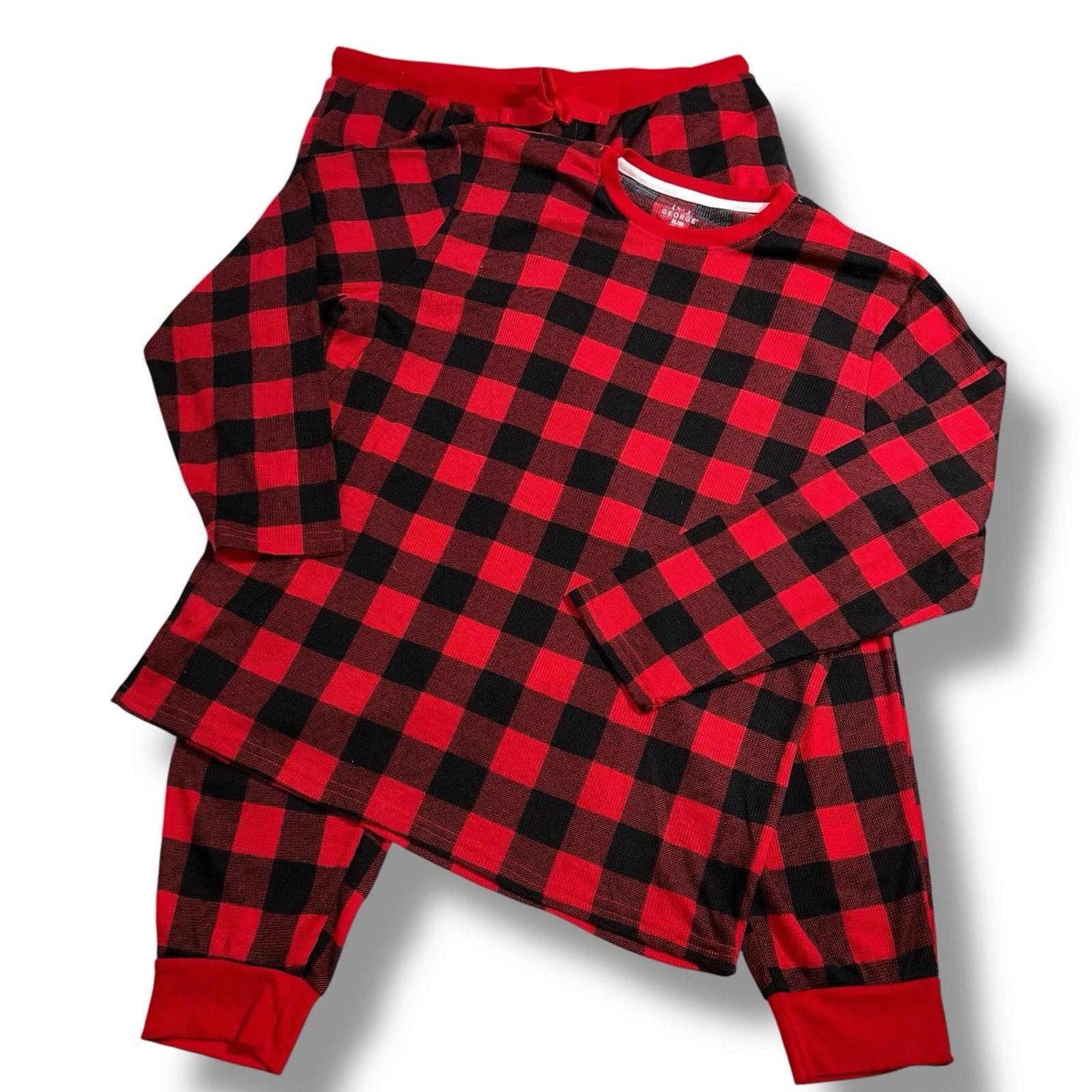 George George Christmas Theme Pajamas Holiday Sleepwear Set Plaid Size US XL / EU 56 / 4 - 1 Thumbnail