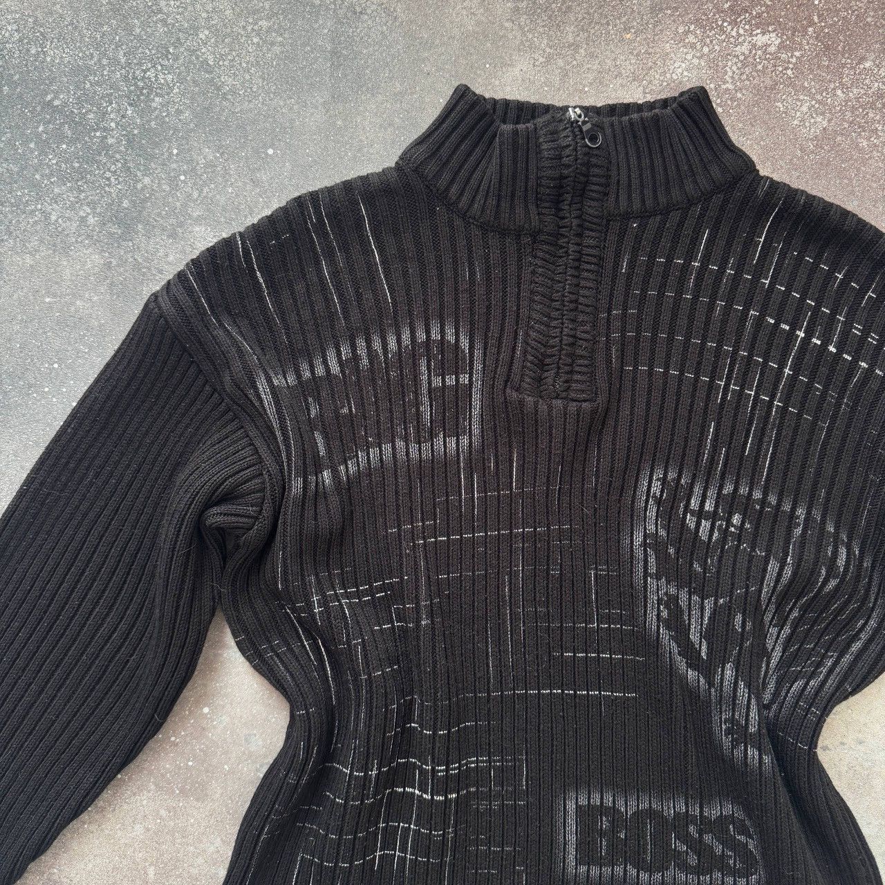 Hysteric Glamour Diesel Style Y2K Vintage Punk Opium Ribbed Knit Sweater Size US XL / EU 56 / 4 - 3 Thumbnail