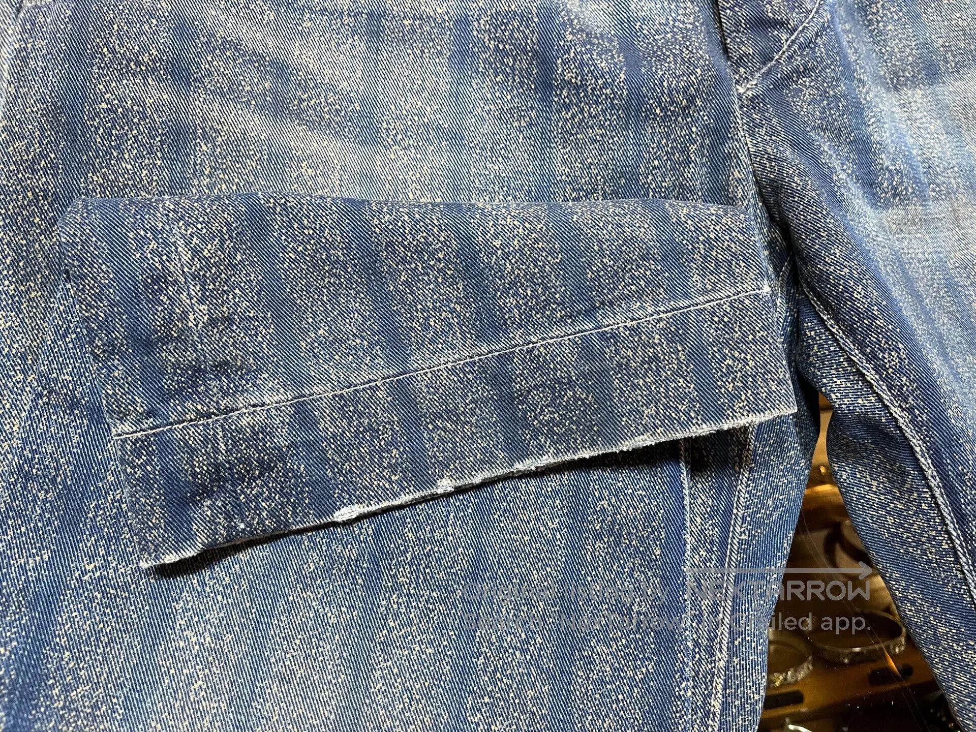 RRL Ralph Lauren blue striped cotton twill pants. Size US 31 - 8 Thumbnail
