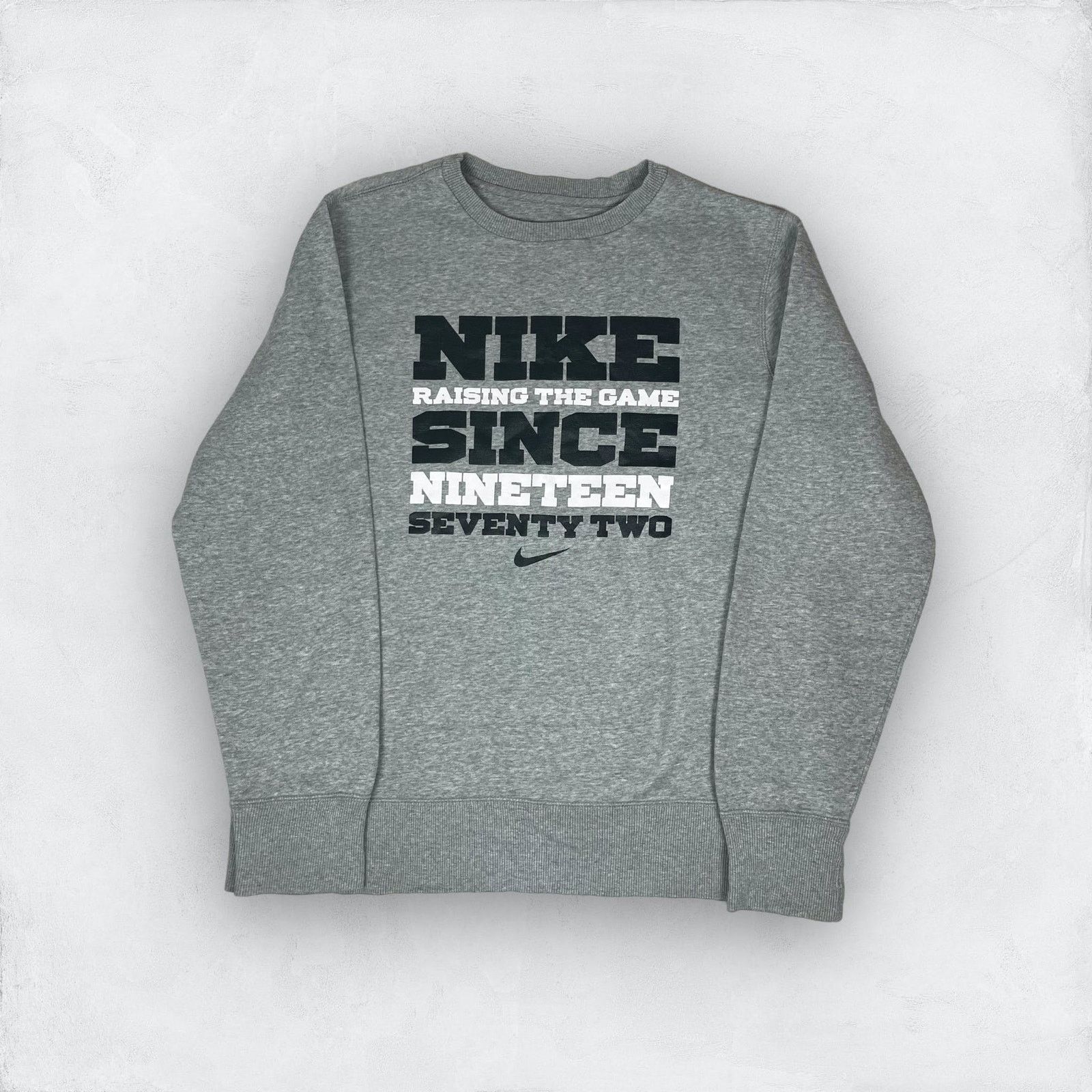 Nike Nike Men's Heather Gray Long Sleeve Pullover Sweatshirt M Size US M / EU 48-50 / 2 - 1 Thumbnail