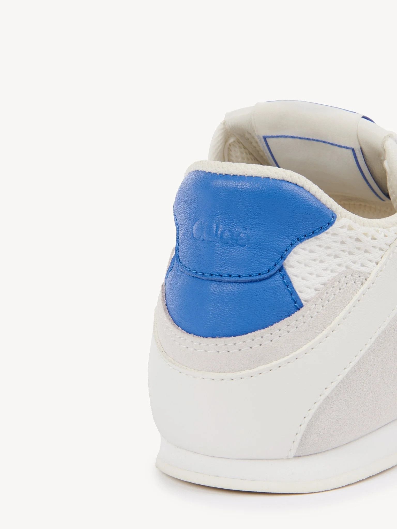 Chloe o1loc1c10226 Kick Low-Top Sneakers in White/Blue Size US 10 / IT 40 - 5 Thumbnail
