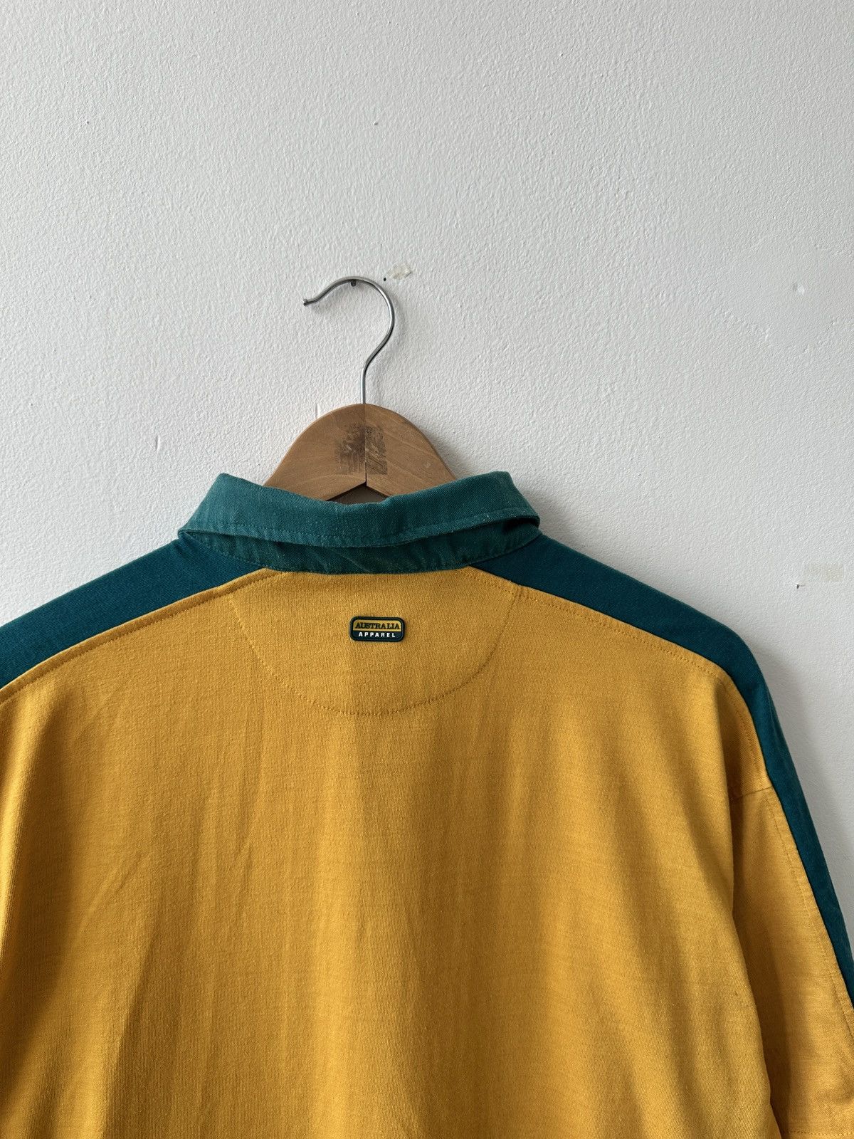 Man Made In Australia Vintage Australia Gold Green Rugby Style Polo Shirt Size M Size US M / EU 48-50 / 2 - 9 Thumbnail