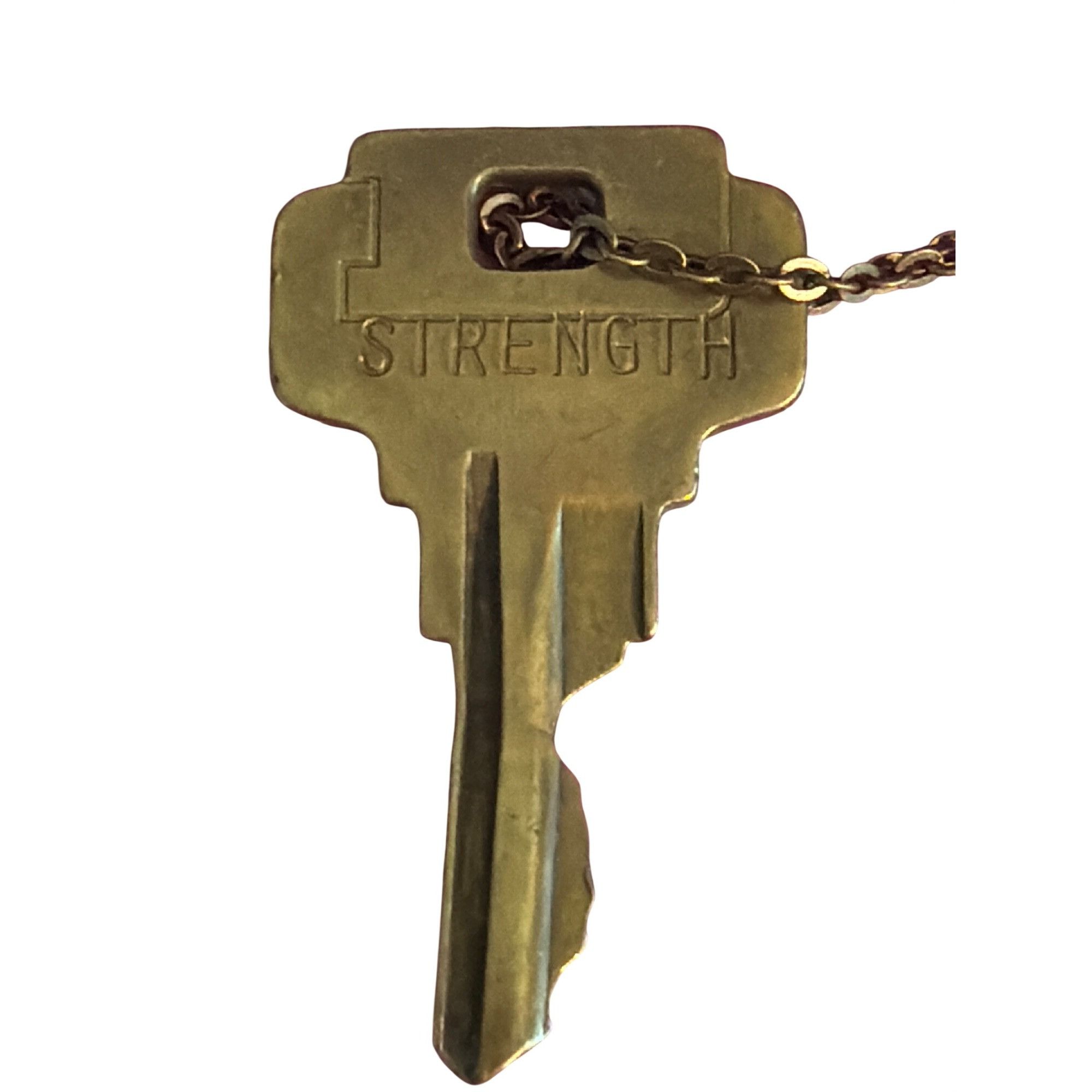 Other The Giving Keys Brass Strength Key Necklace Altard State Bra Size ONE SIZE - 2 Thumbnail