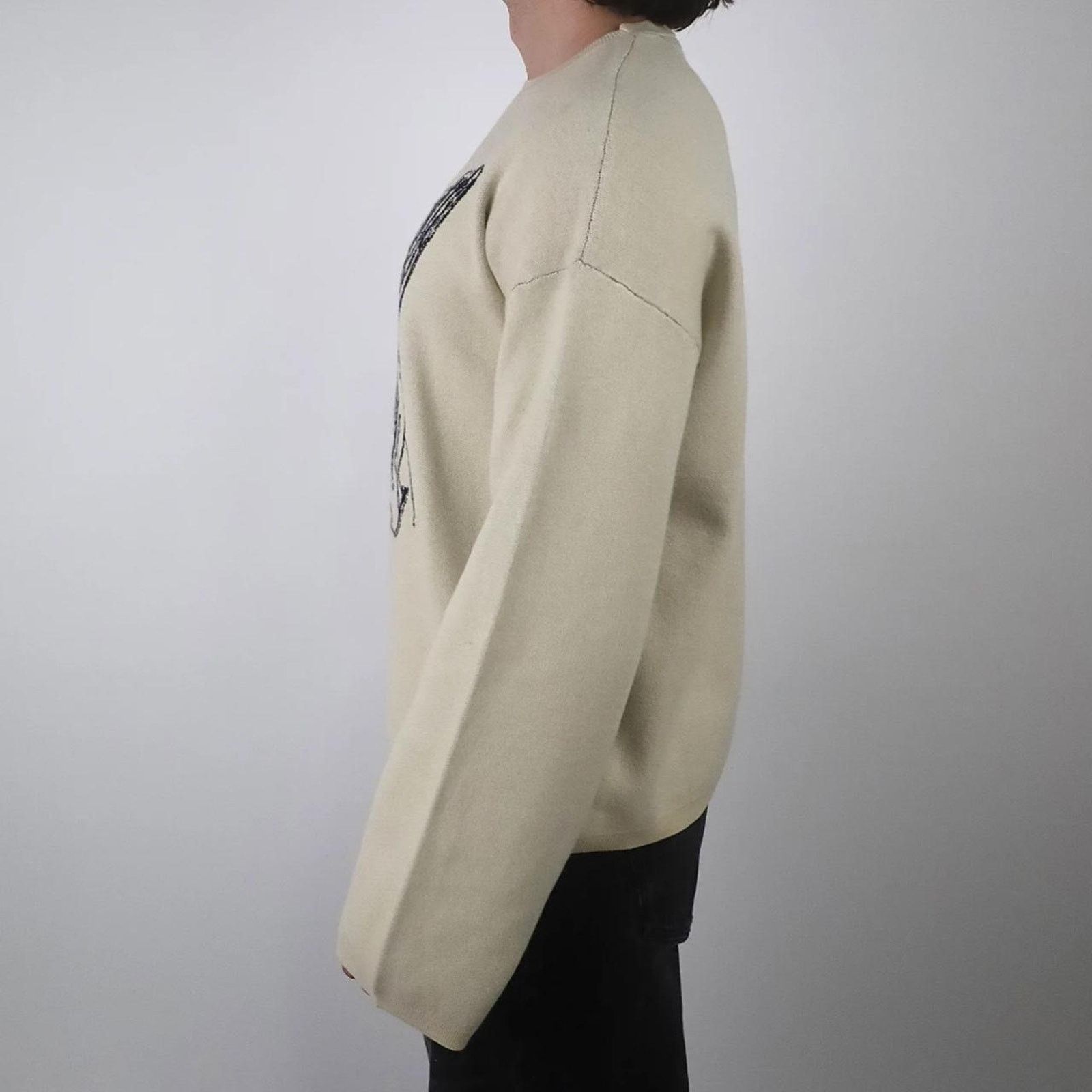 Other Unisex Cream and Black Sweater Size US M / EU 48-50 / 2 - 7 Thumbnail