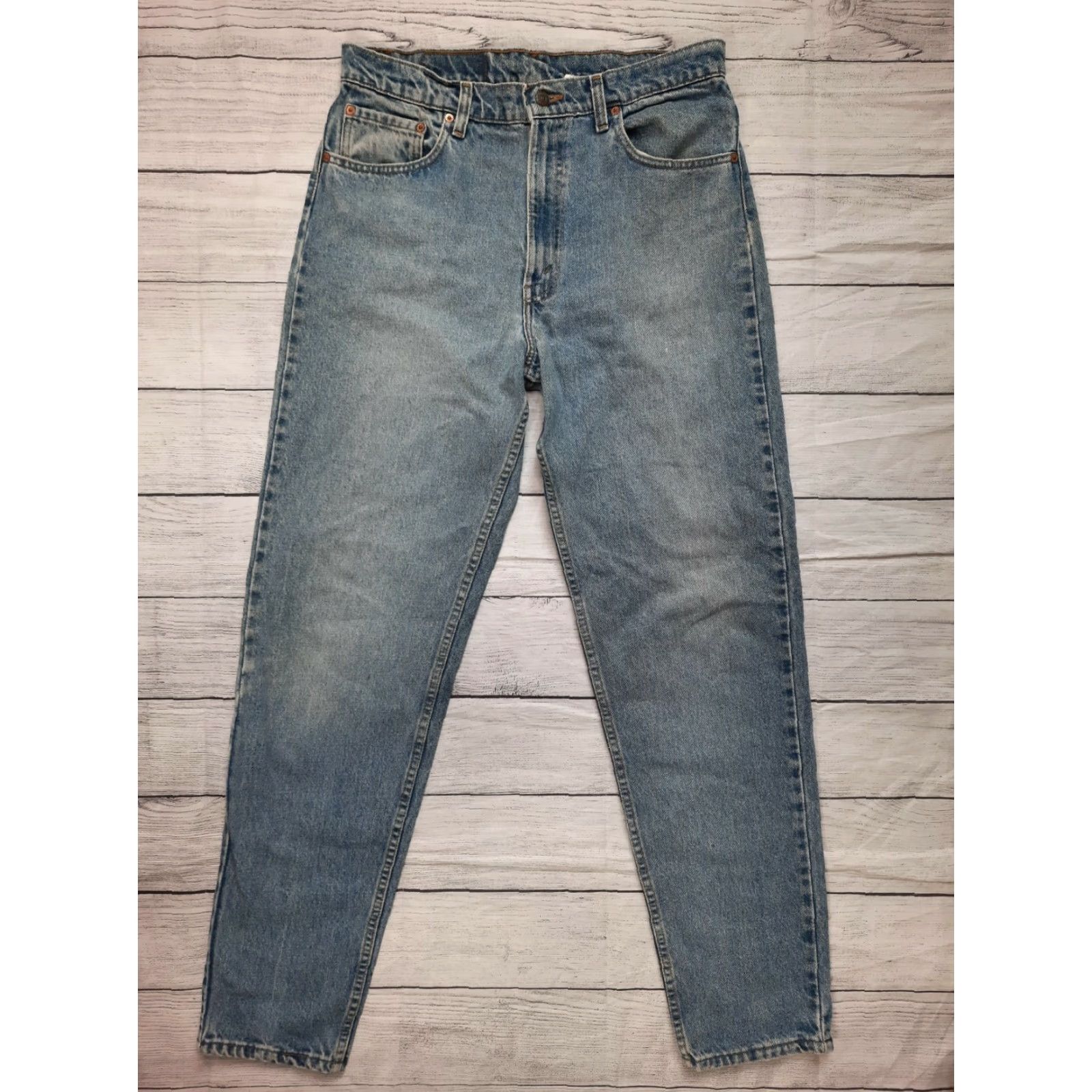 Levi's VINTAGE Levi's 550 Jeans - 34x34 - Relaxed Tapered Leg - Blue Denim - USA Made - Mens Jeans Size US 32 / EU 48 - 2 Thumbnail