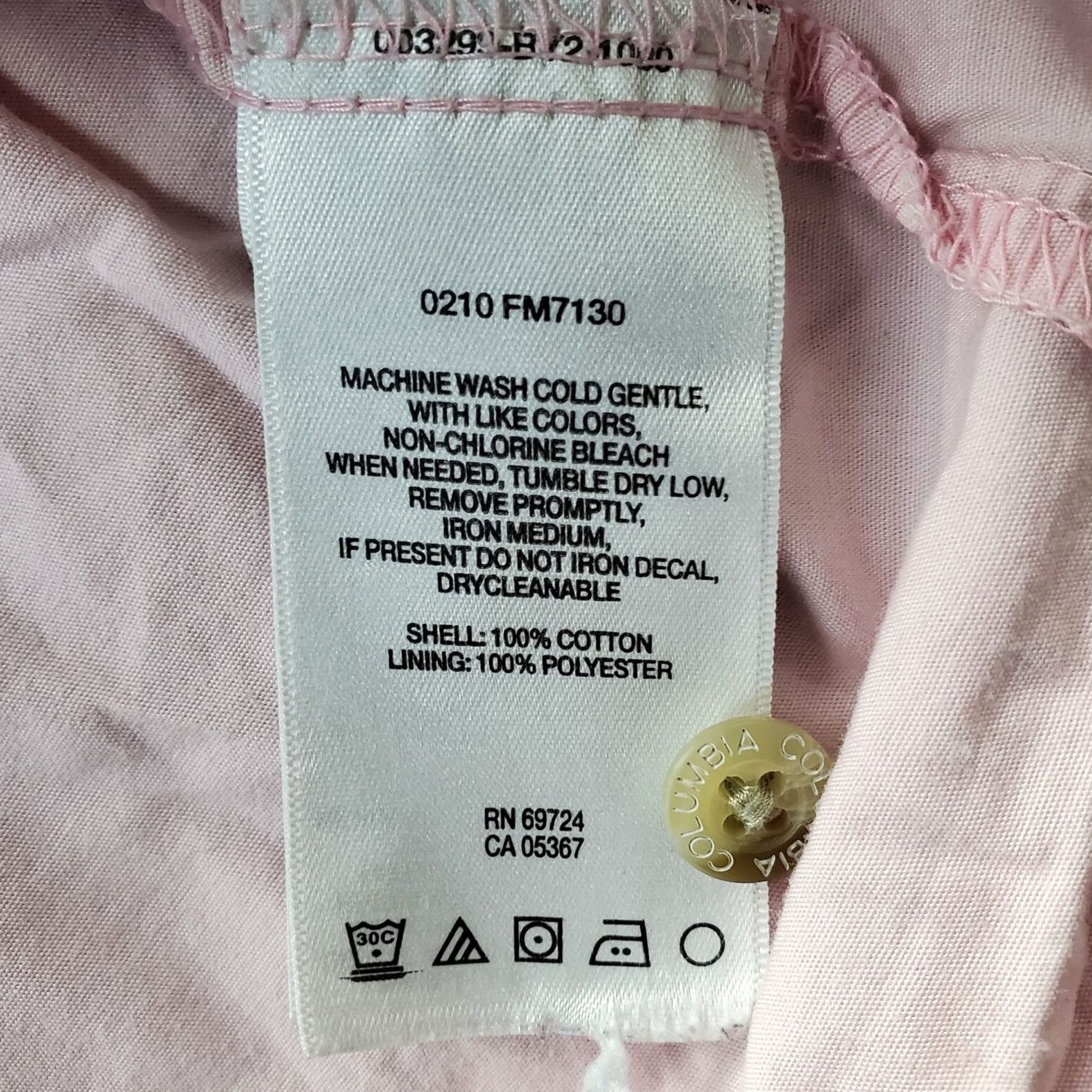 Pinko Columbia Fishing Shirt Men 2XL Pink Detail Pocket Button-Up Collar Short Sleeve Shirt Size US XXL / EU 58 / 5 - 7 Thumbnail