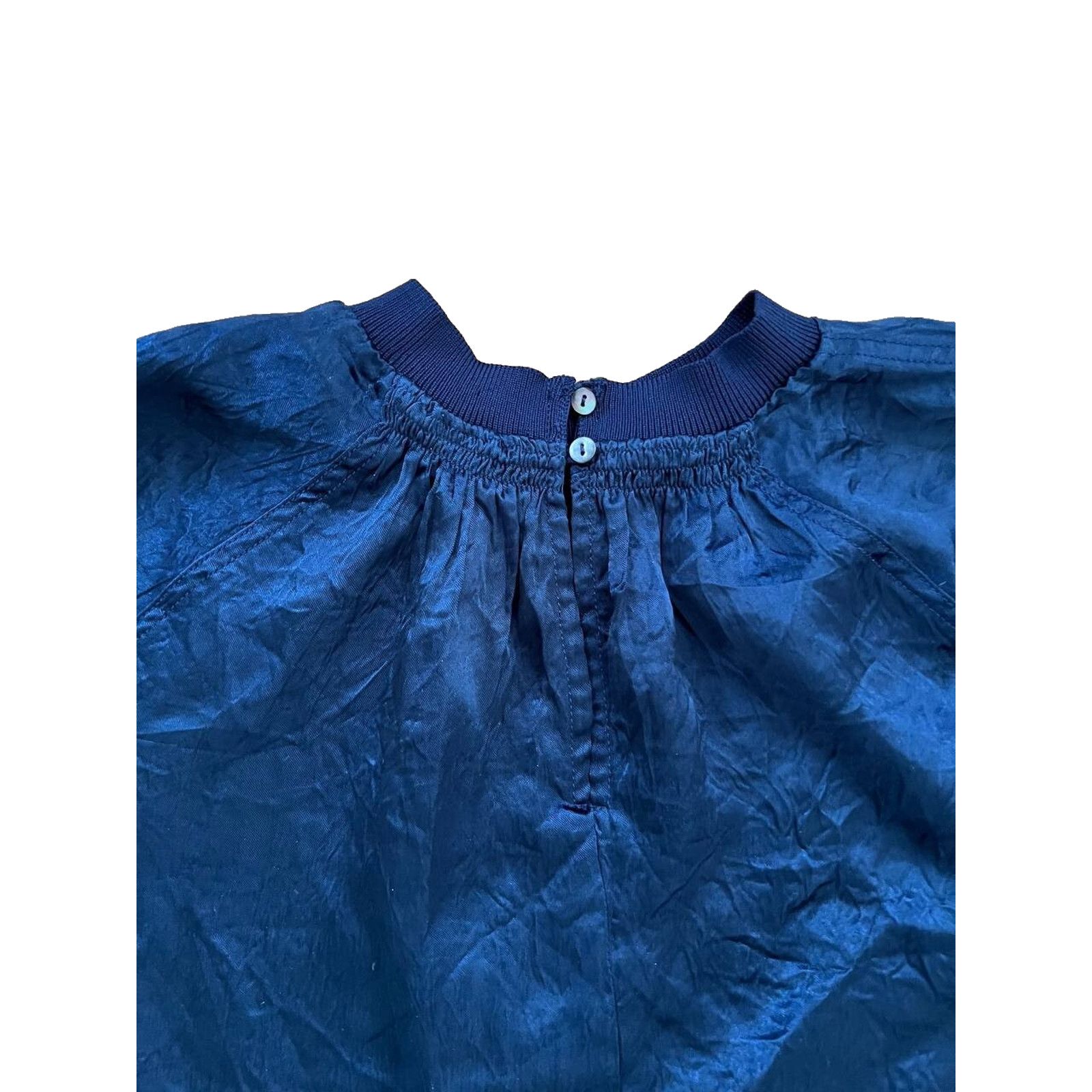 London Fog LONDON Women Blouse Long Sleeve Top Length Navy Smal A000822 Size S / US 4 / IT 40 - 10 Thumbnail