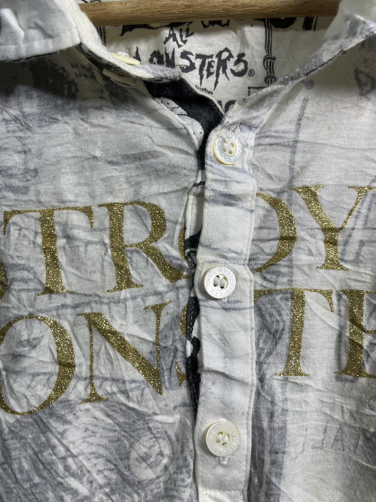 Hysteric Glamour Rare Hysteric Glamour Destroy All Monsters Shirt Size US M / EU 48-50 / 2 - 10 Thumbnail