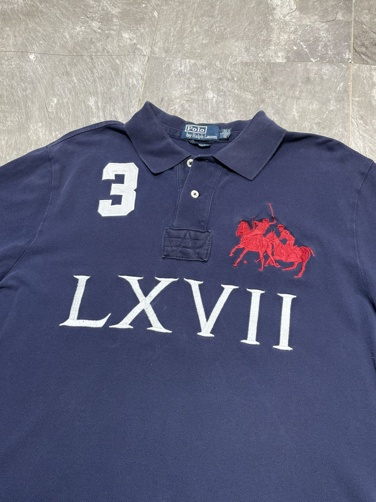 Polo Ralph Lauren Polo Ralph Lauren Chief Keef LXVII Numer 3 Big Logo Rare Size US L / EU 52-54 / 3 - 2 Thumbnail