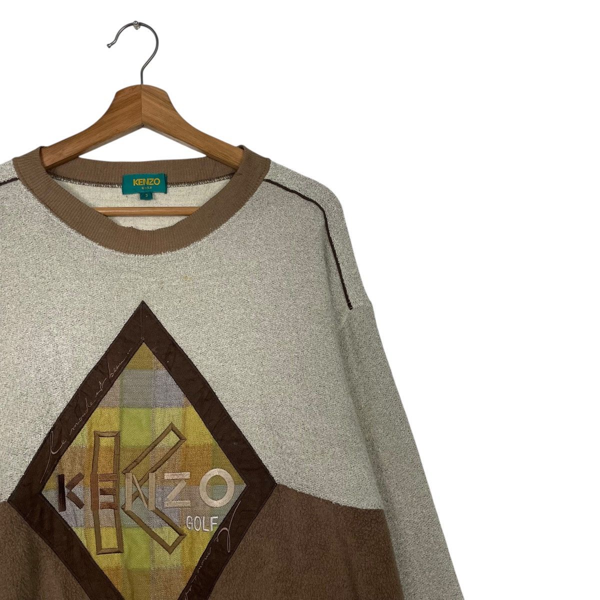 Kenzo Kenzo Golf Big Logo Crewneck Sweatshirt Size US M / EU 48-50 / 2 - 5 Thumbnail