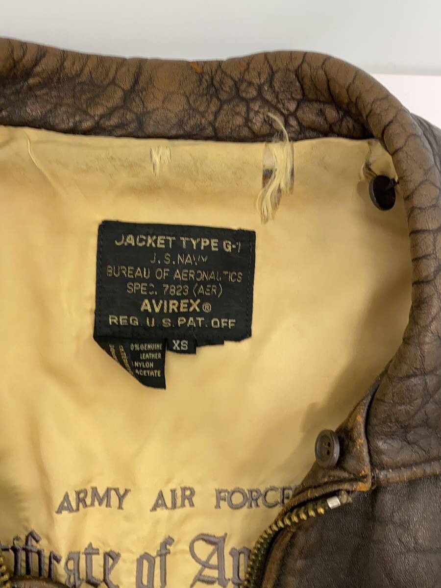 Avirex Avirex 90s Type G-1 Embroidered Lining Flight Jacket Brown Size US XS / EU 42 / 0 - 9 Thumbnail