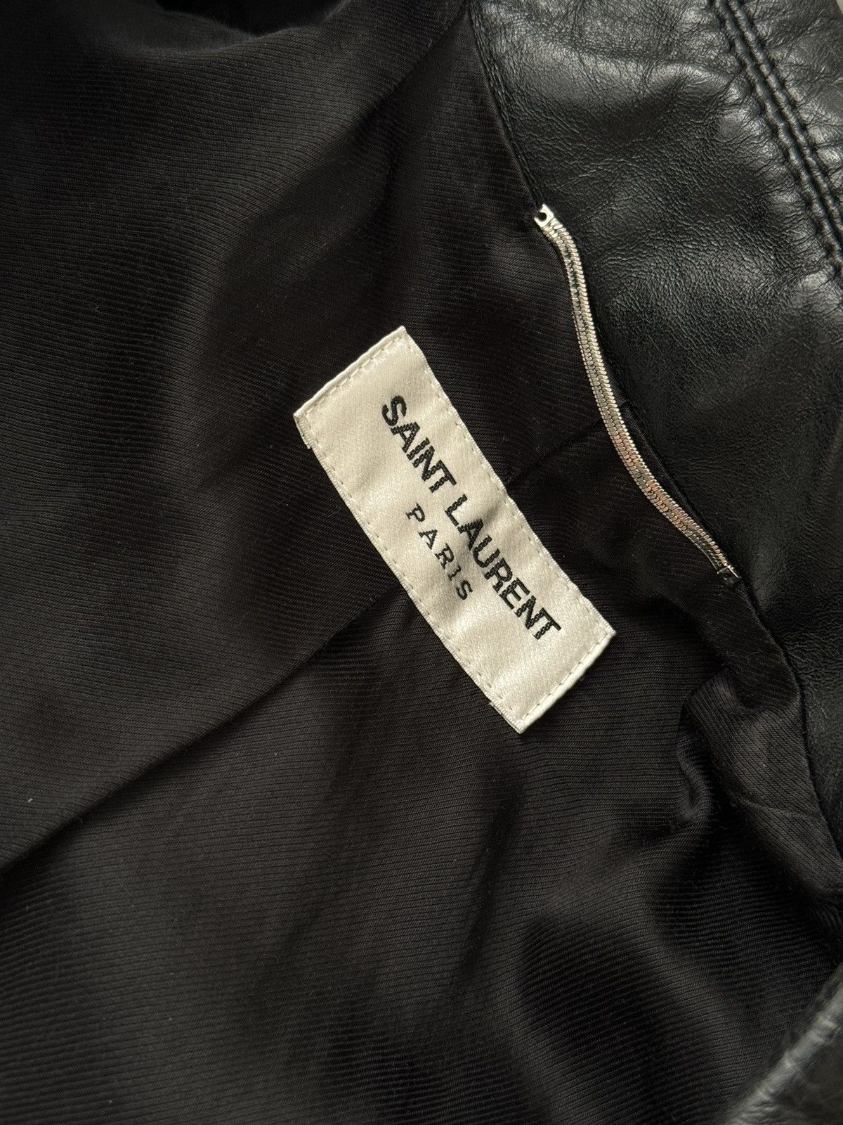 Saint Laurent Paris Saint Laurent Calf Skin Leather Jacket 46 Size US S / EU 44-46 / 1 - 3 Thumbnail
